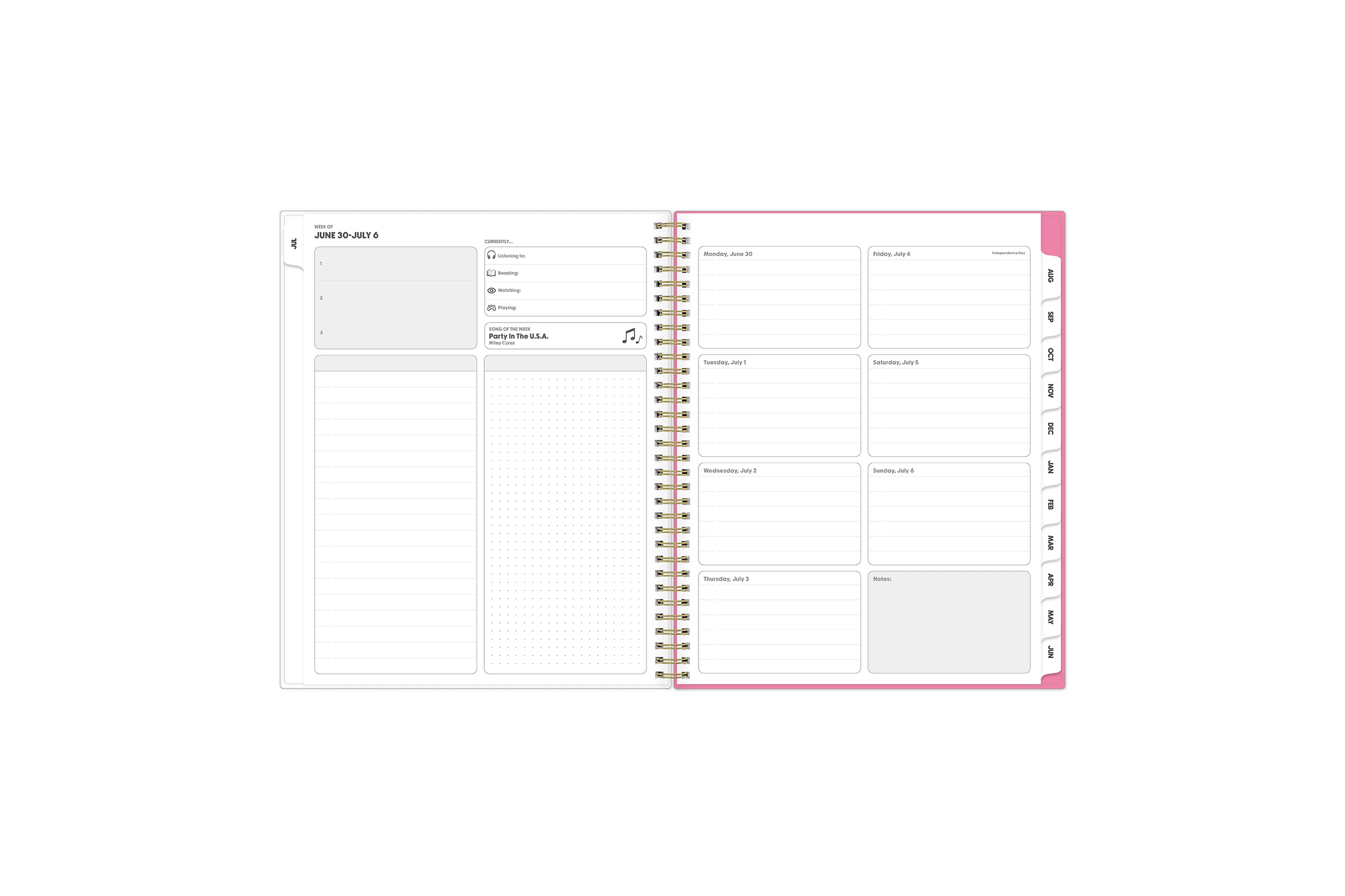 Mariska 2025-2026 Weekly Monthly 8.5x11 Planning Calendar - Interchangeable Cover 4 Mariska 2025-2026 Weekly Monthly 8.5x11 Planning Calendar - Interchangeable Cover