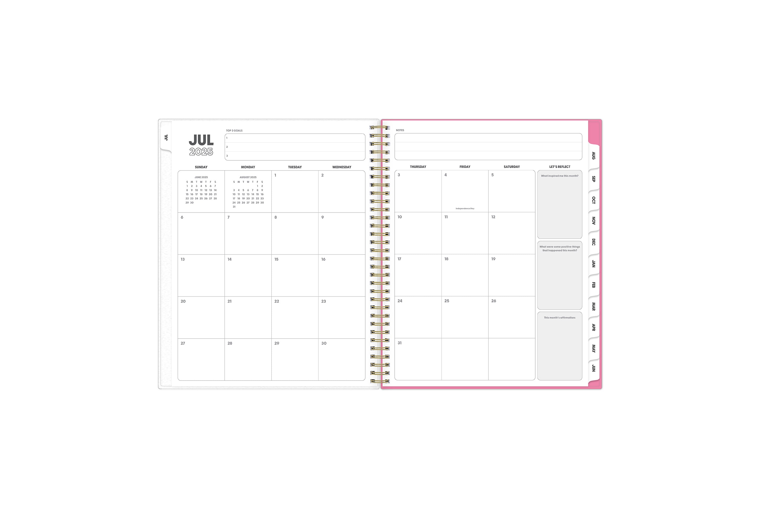Mariska 2025-2026 Weekly Monthly 8.5x11 Planning Calendar - Interchangeable Cover 5 Mariska 2025-2026 Weekly Monthly 8.5x11 Planning Calendar - Interchangeable Cover
