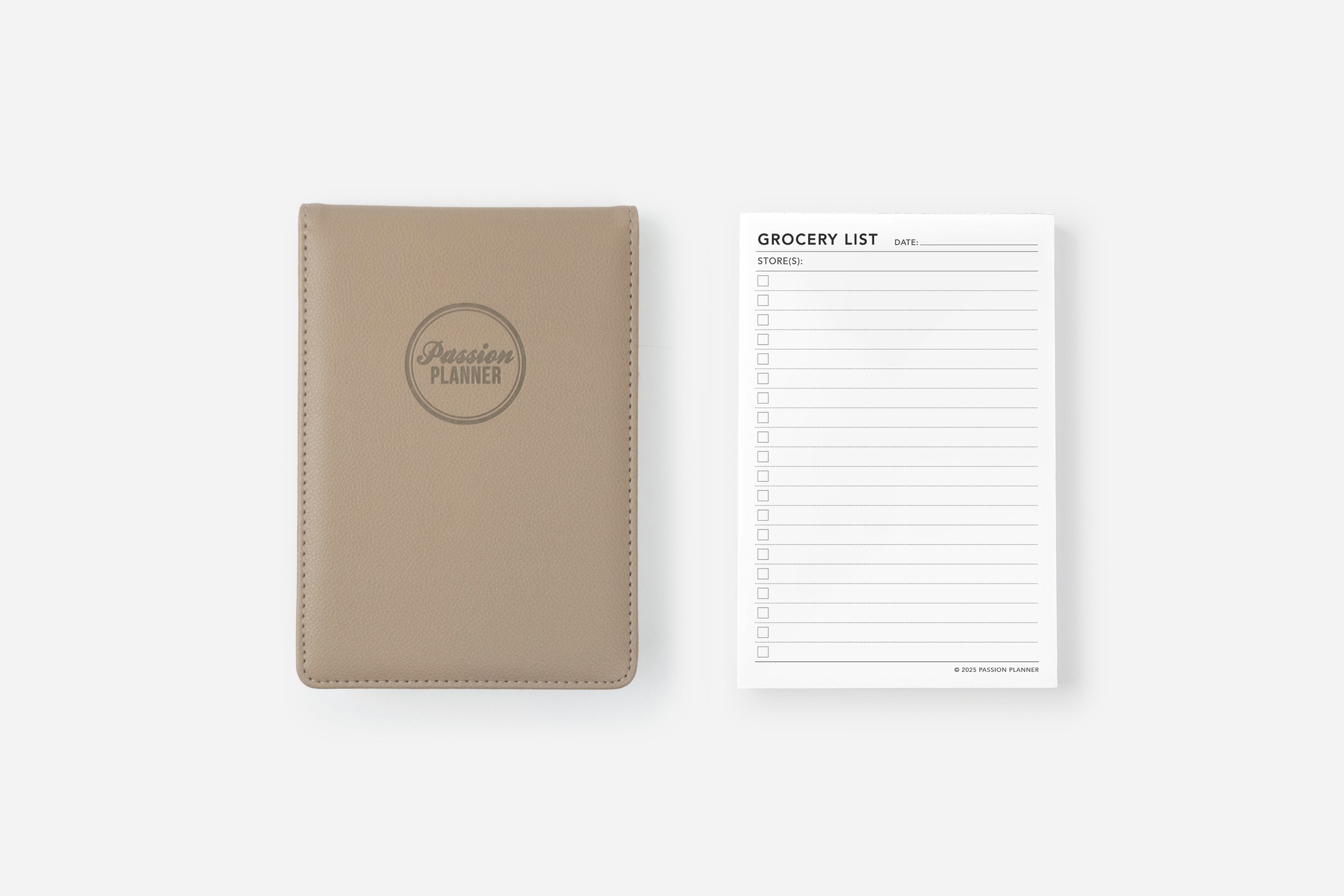 Grocery List Notepad Set - Cover and Insert 4 Grocery List Notepad Set - Cover and Insert