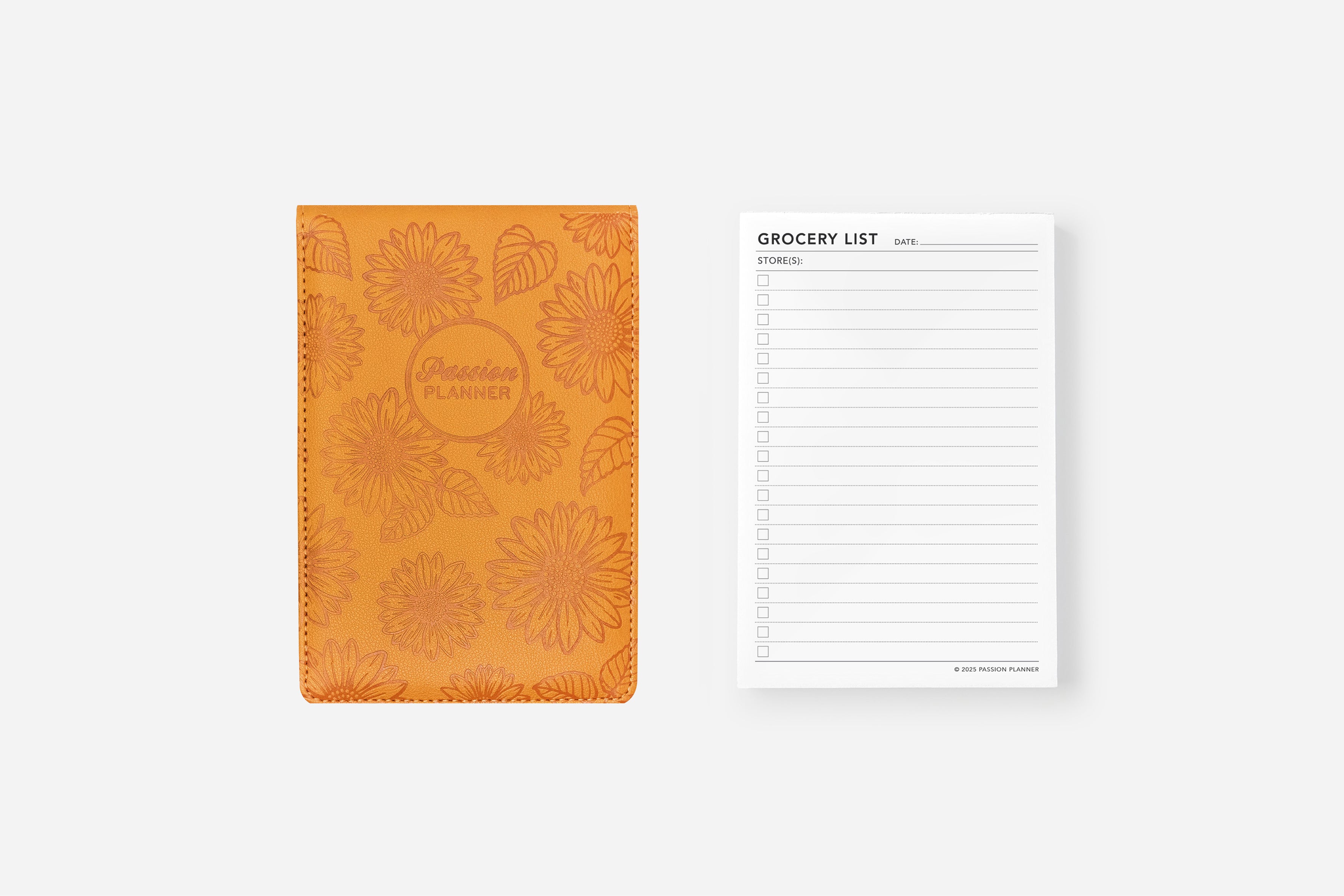 Grocery List Notepad Set - Cover and Insert 6 Grocery List Notepad Set - Cover and Insert