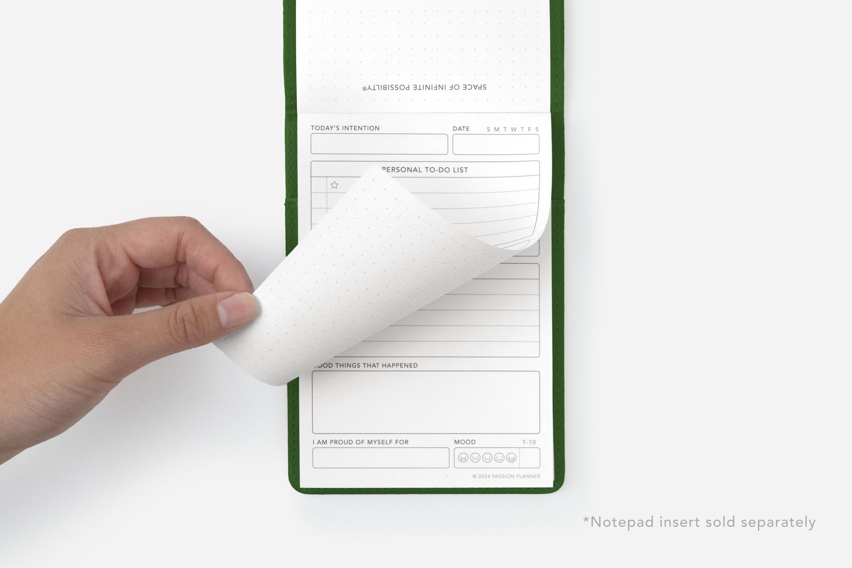 Notepad Cover - Ginkgo Green 3 Notepad Cover - Ginkgo Green