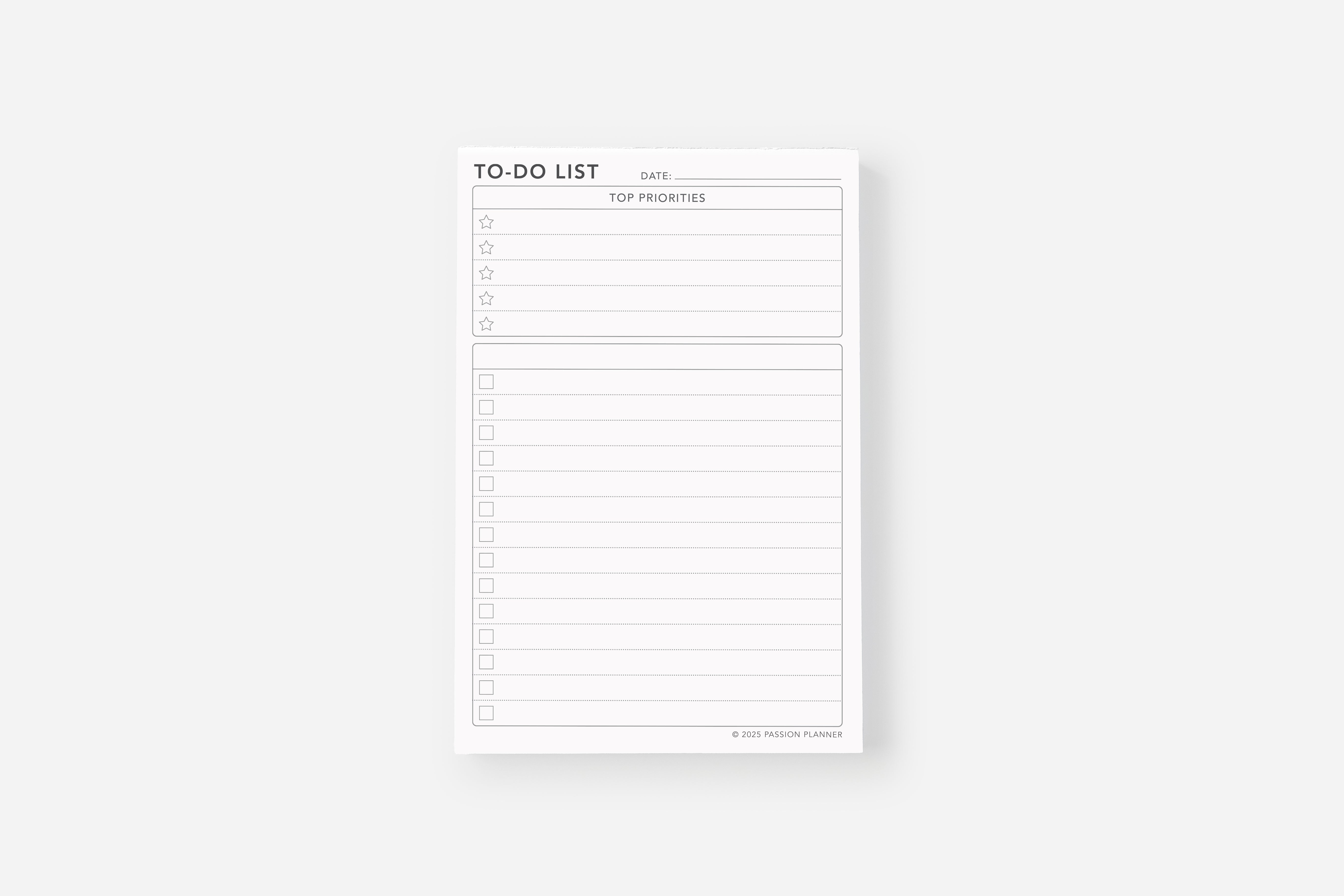 Notepad Insert - To-Do List