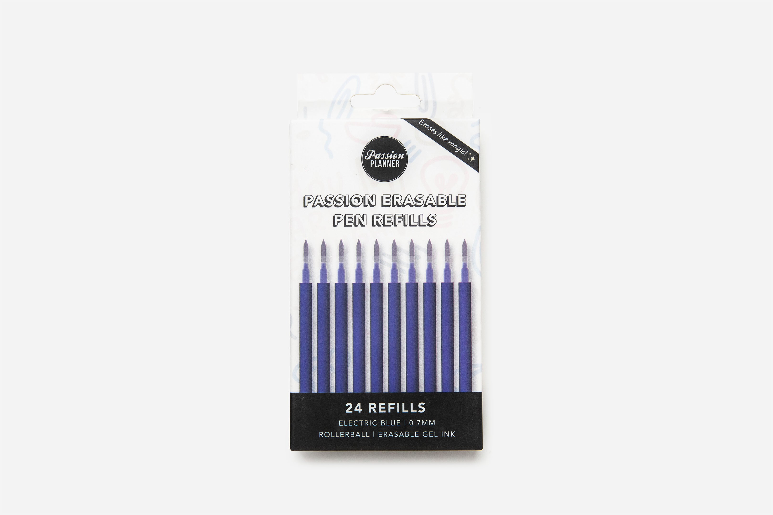 Passion Erasable Pen Refills - Electric Blue (24-count) 1 Passion Erasable Pen Refills - Electric Blue (24-count)