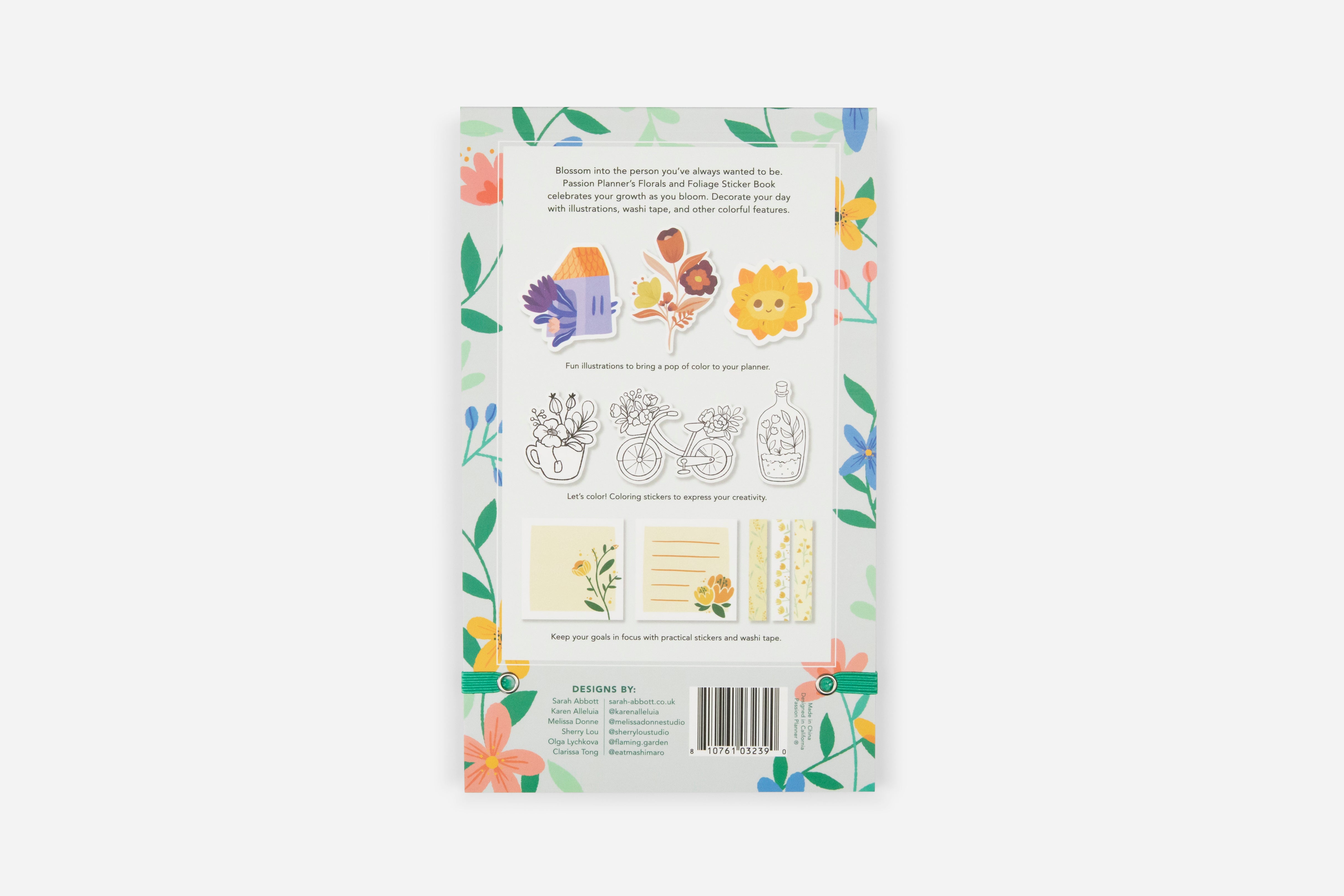 Florals and Foliage Sticker Book 5 Florals and Foliage Sticker Book