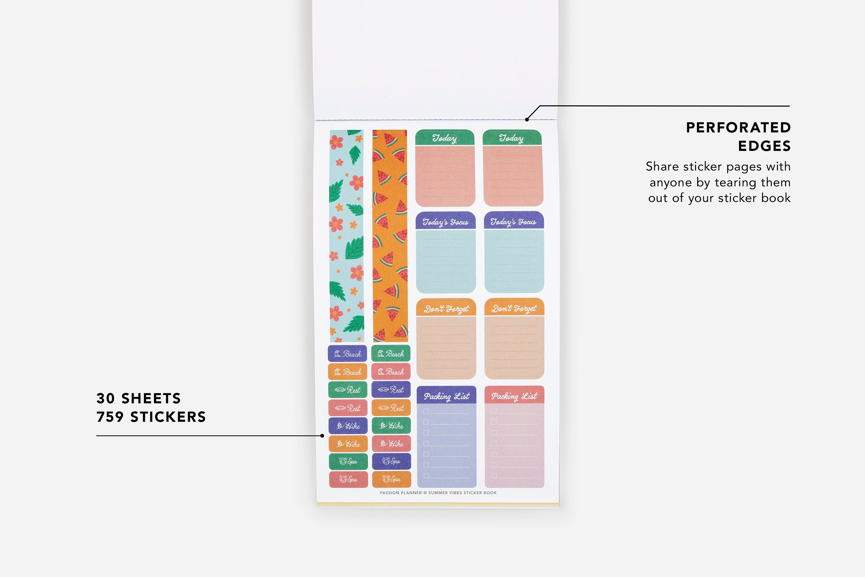 Summer Vibes Sticker Book 4 Summer Vibes Sticker Book
