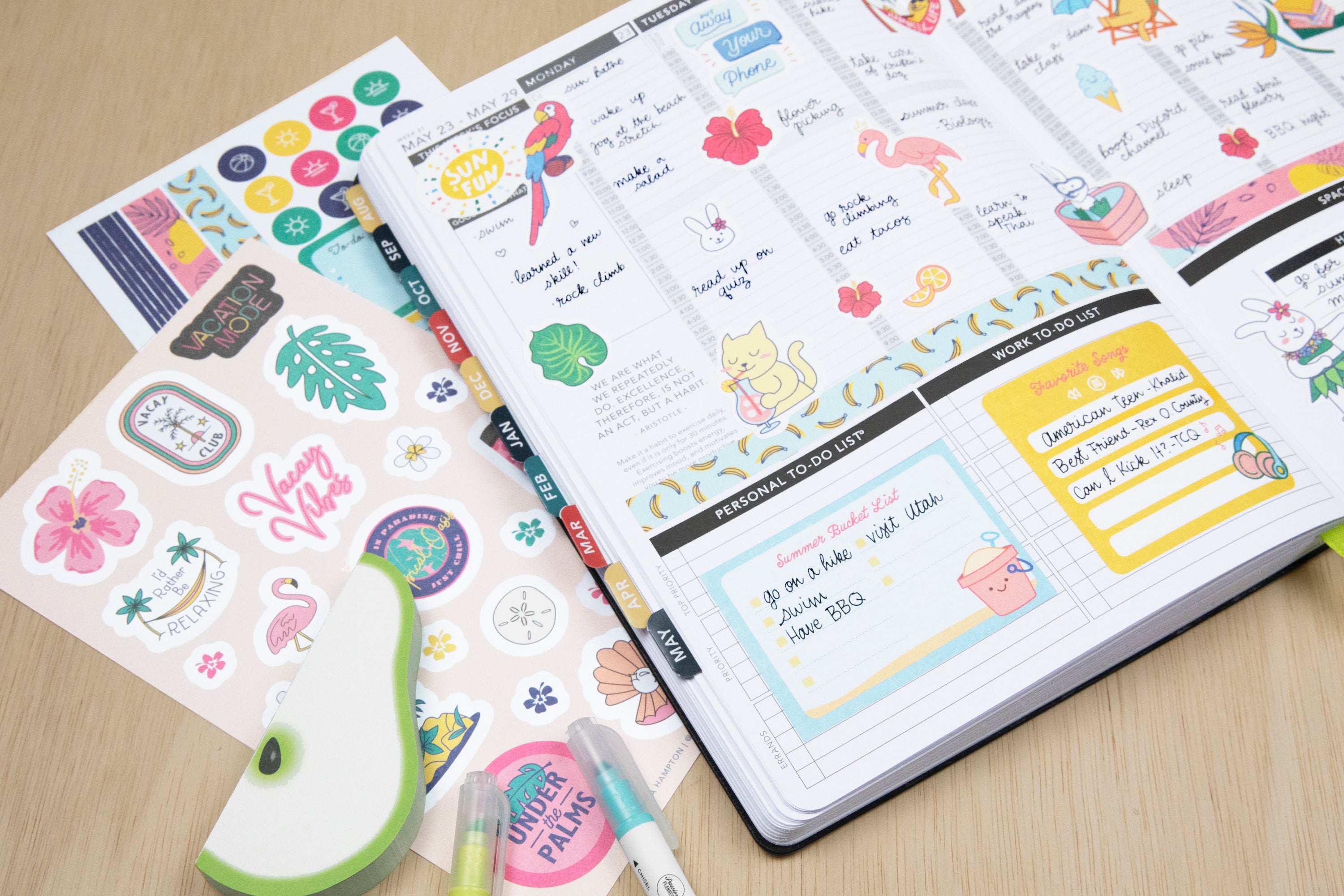 Summer Vibes Sticker Book 6 Summer Vibes Sticker Book