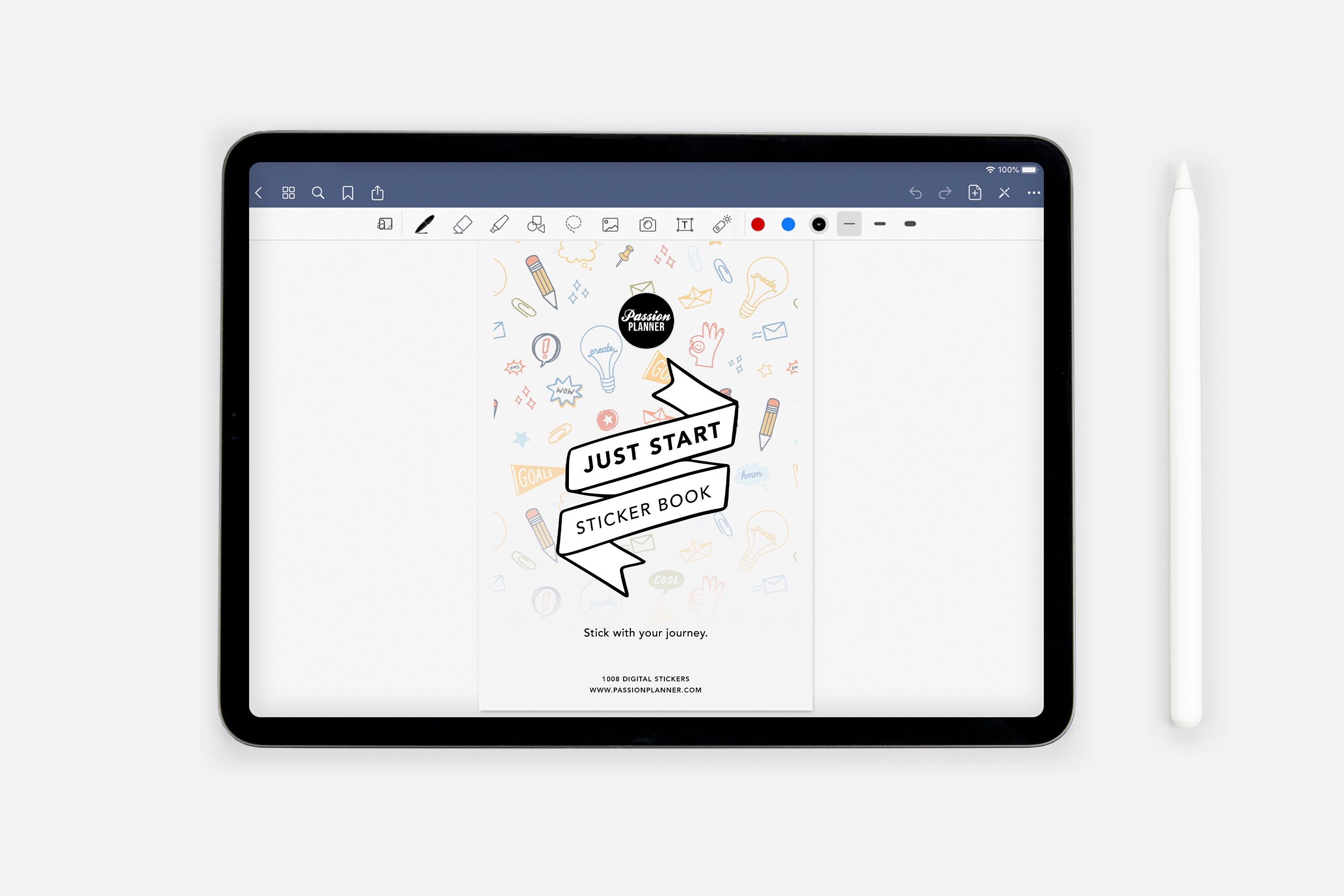 Digital Just Start Sticker Book