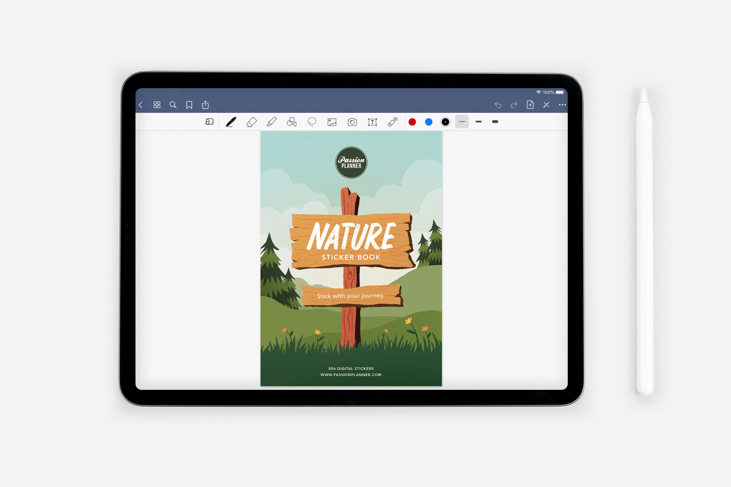 Digital Nature Sticker Book