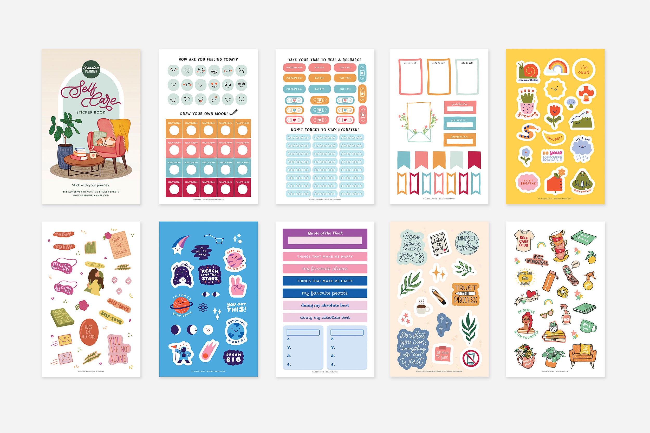 Digital Self-Care Sticker Book 3 Digital Self-Care Sticker Book