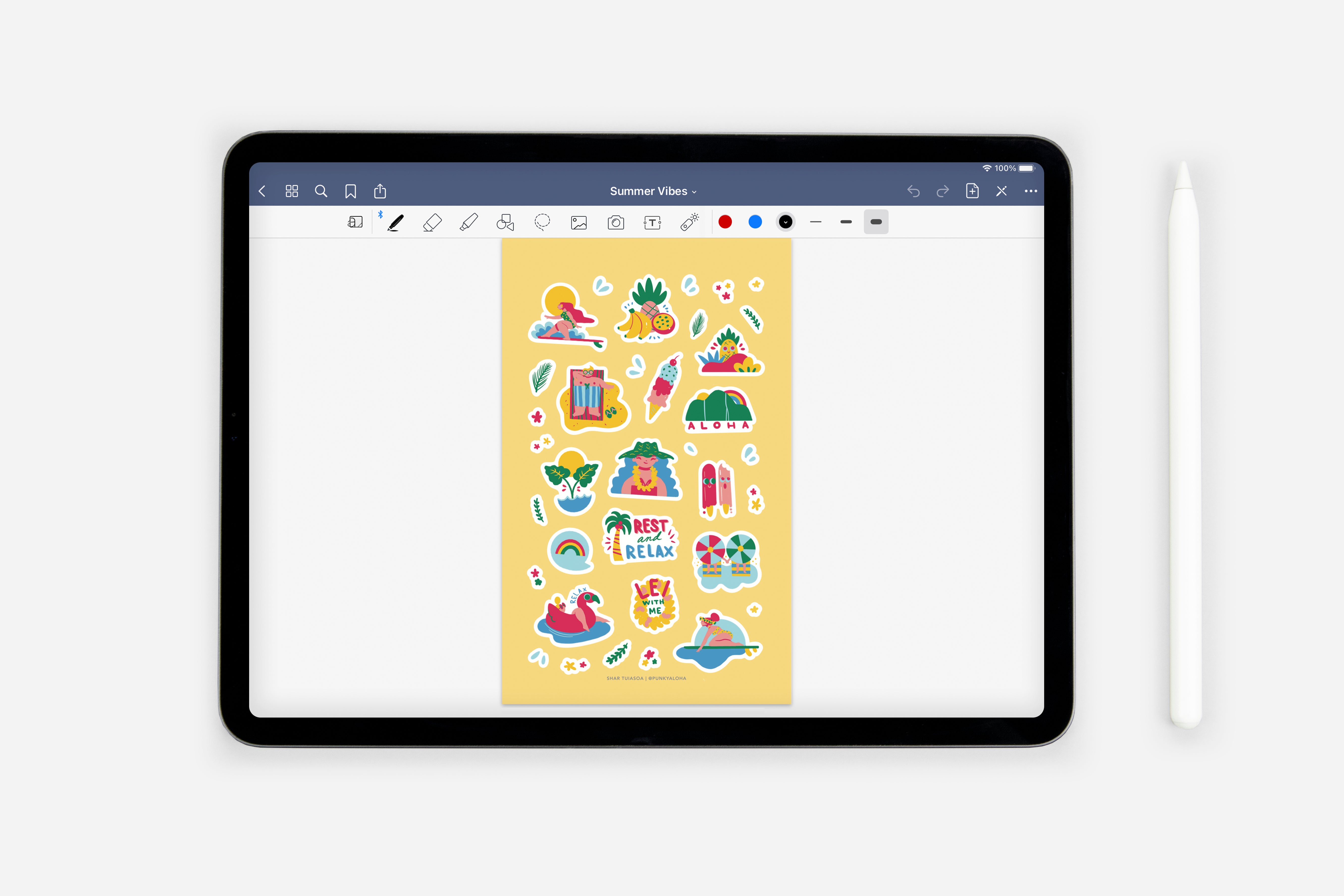 Digital Summer Vibes Sticker Book 2 Digital Summer Vibes Sticker Book