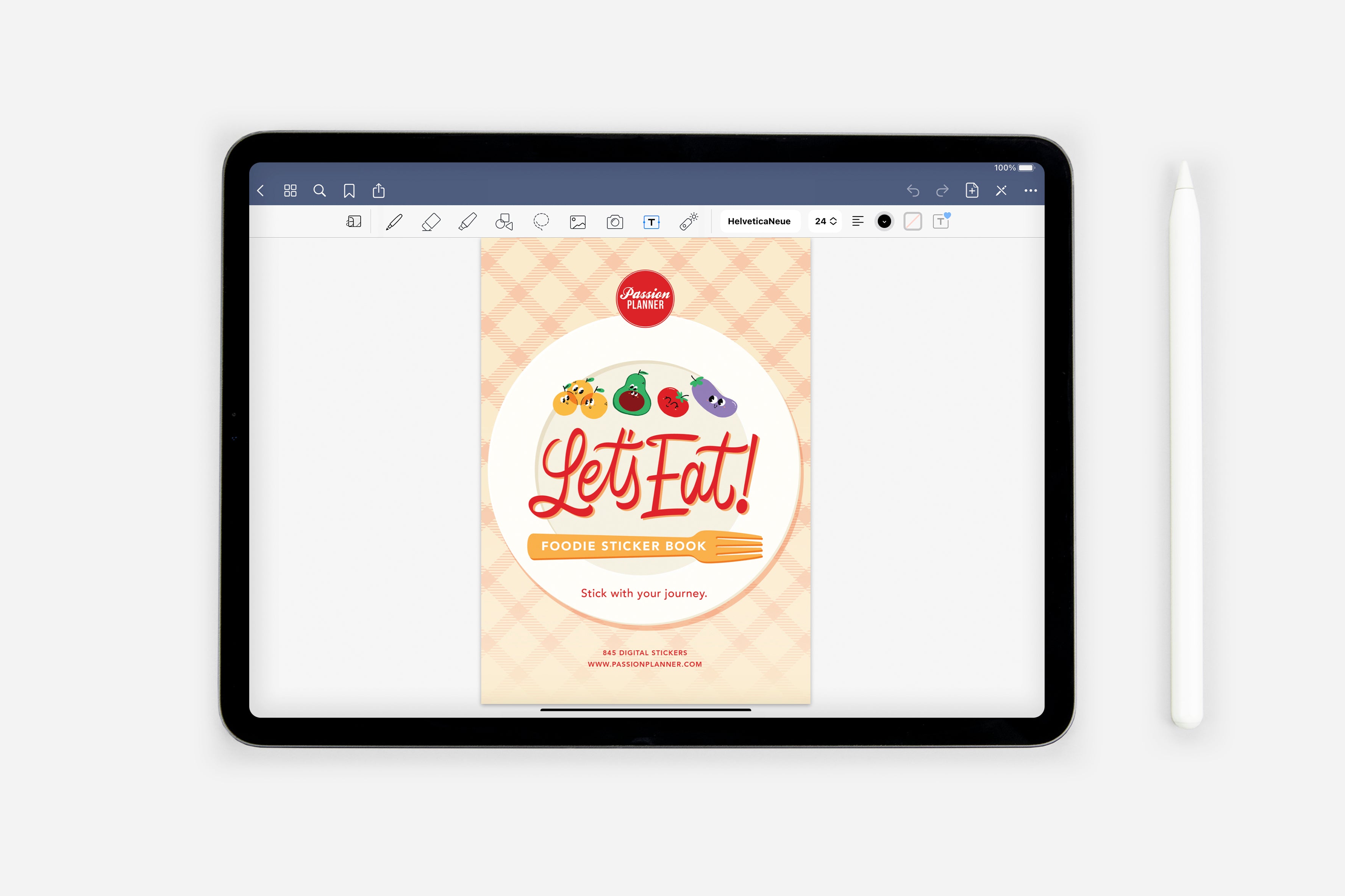 Digital Let's Eat! Foodie Sticker Book