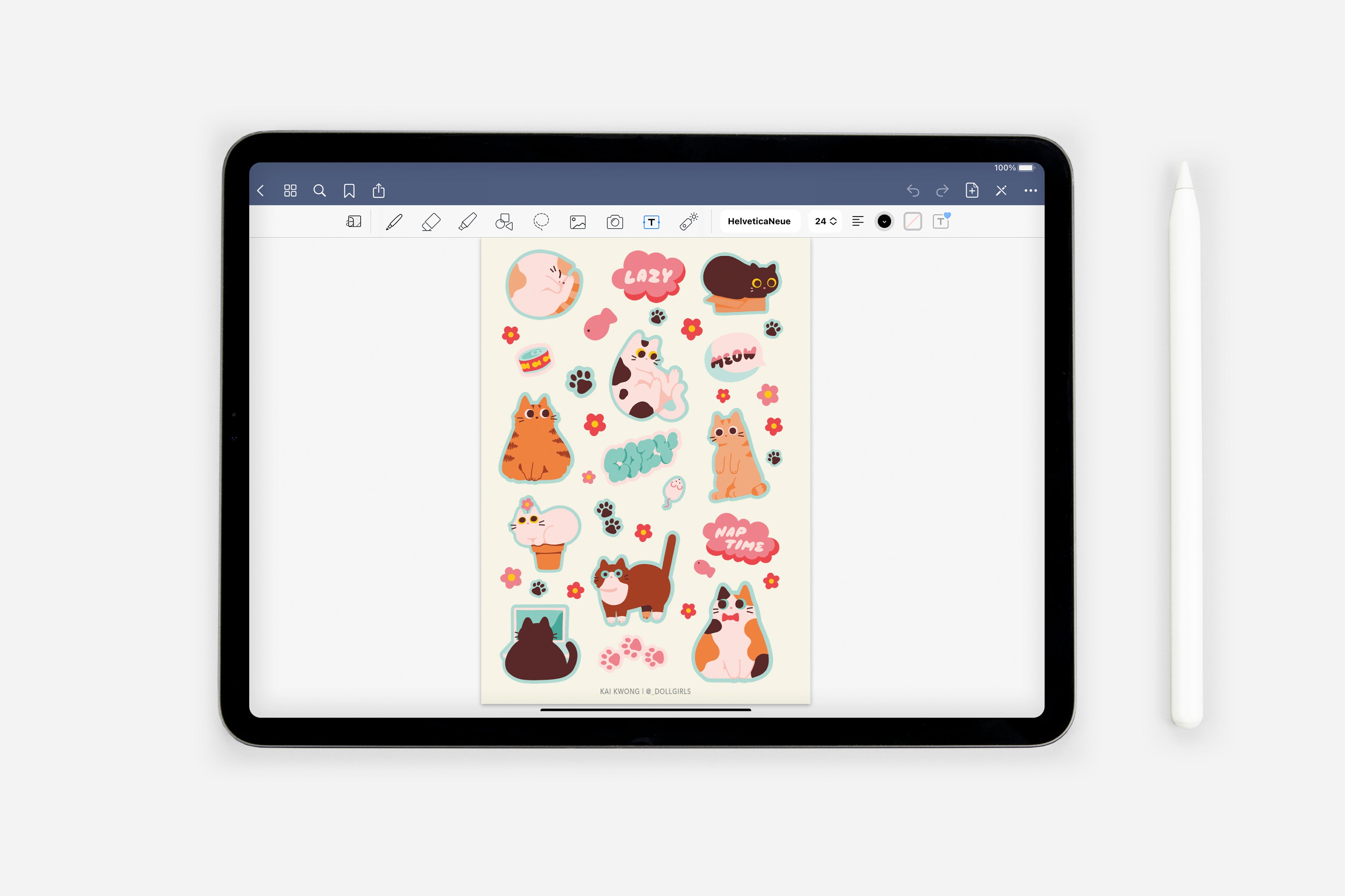 Digital Everything Cute Sticker Book - Premium Stationery & Planners