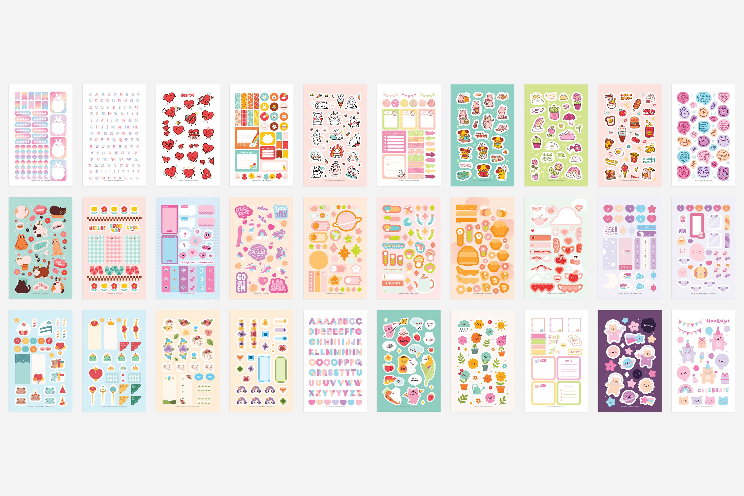 Digital Everything Cute Sticker Book 3 Digital Everything Cute Sticker Book