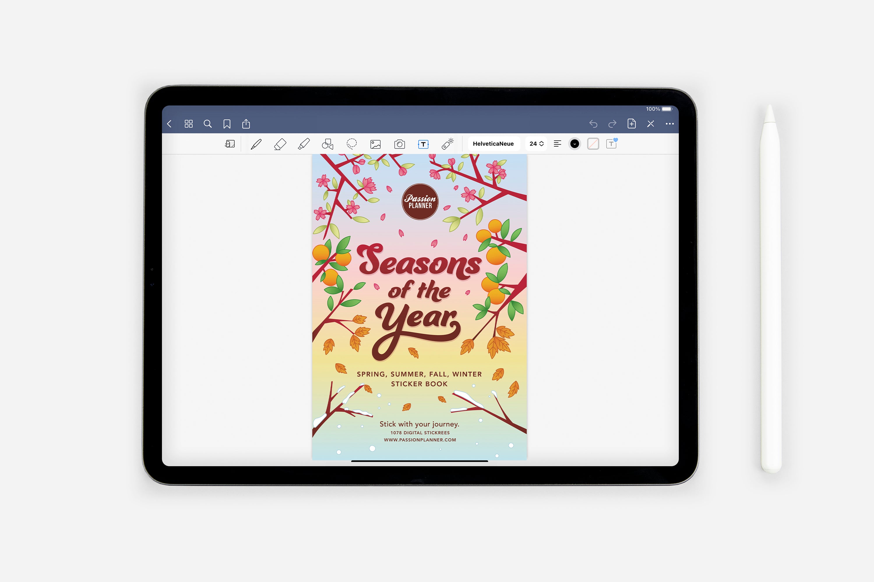 Digital Seasons of the Year Sticker Book