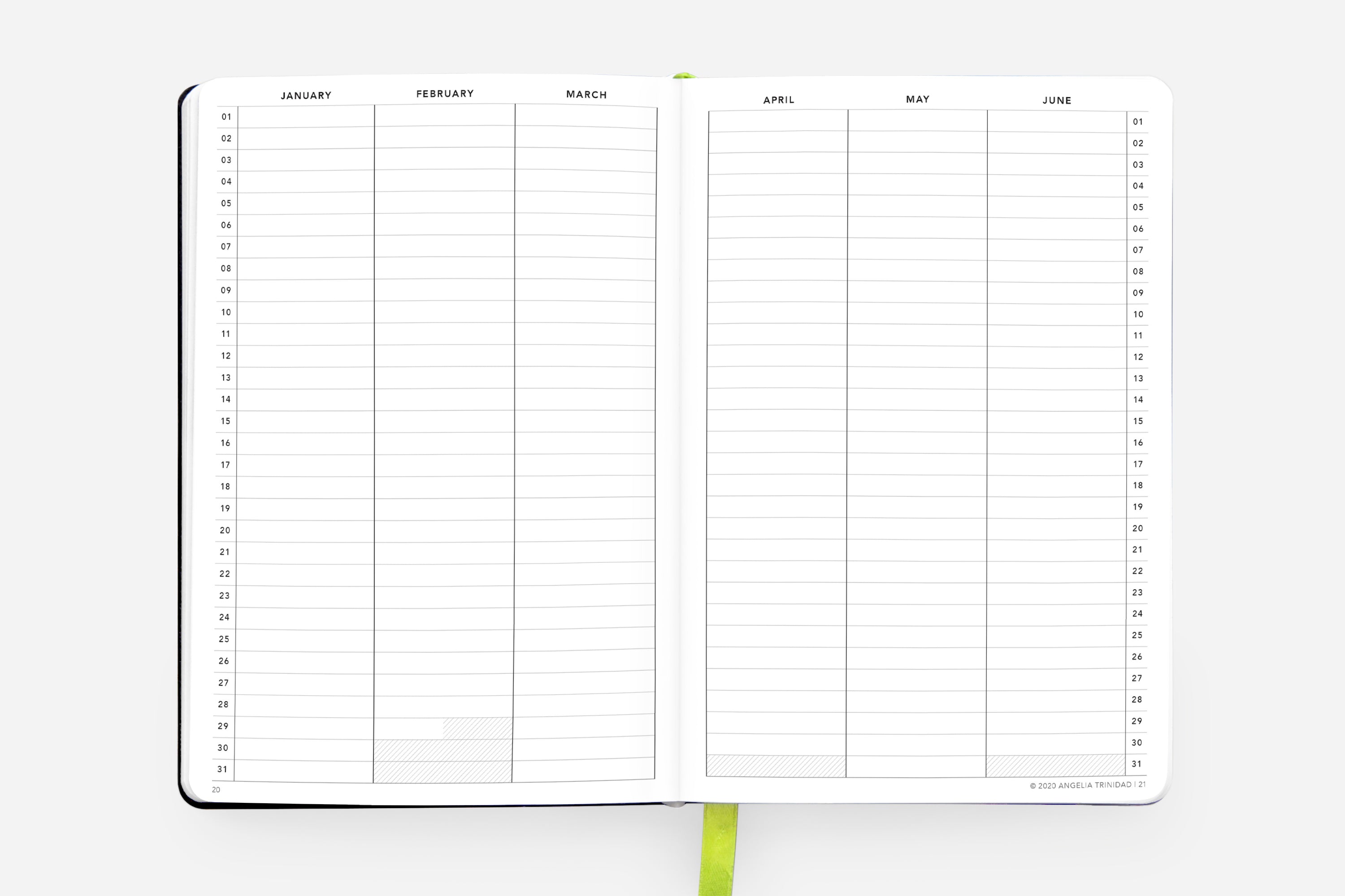 Daily Planner - Undated - Cosmic Blue 5 Daily Planner - Undated - Cosmic Blue