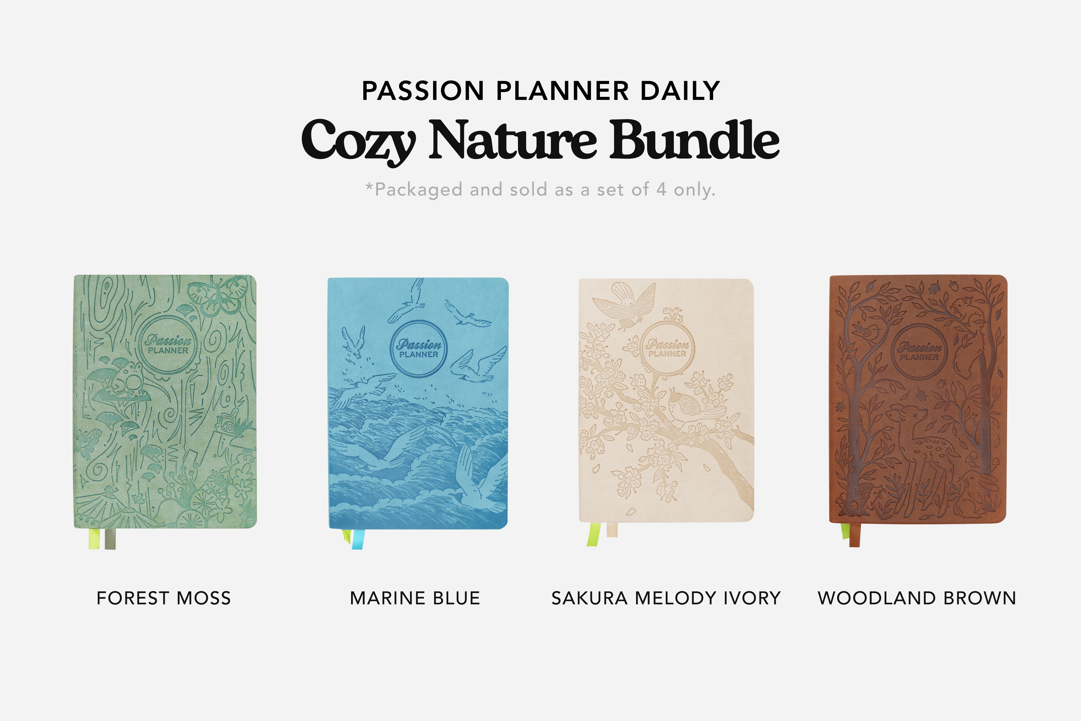 Daily Planner Bundle - Undated - Cozy Nature 2 Daily Planner Bundle - Undated - Cozy Nature