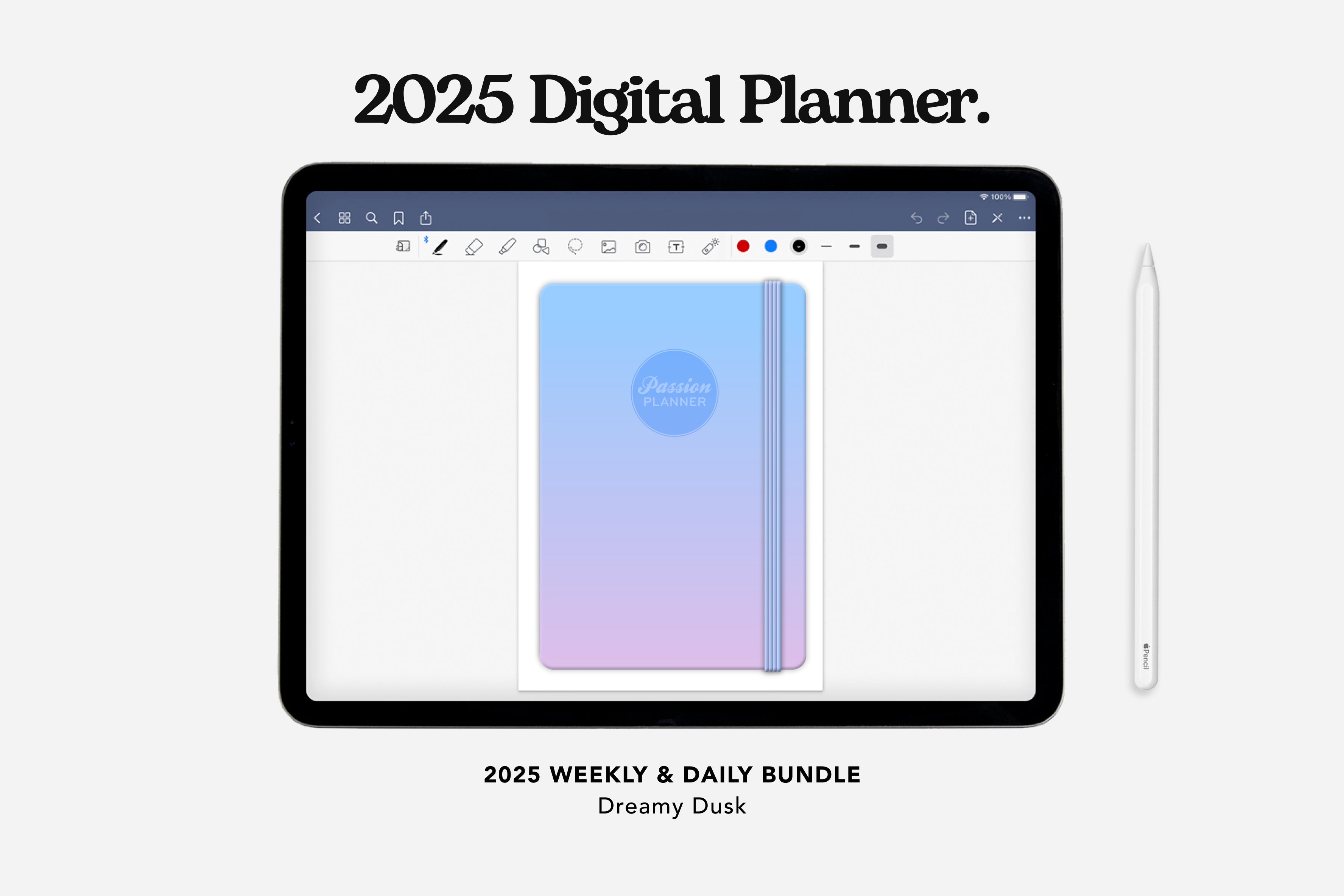 Digital Planner - 2025 Weekly & Daily - Dreamy Dusk Bundle