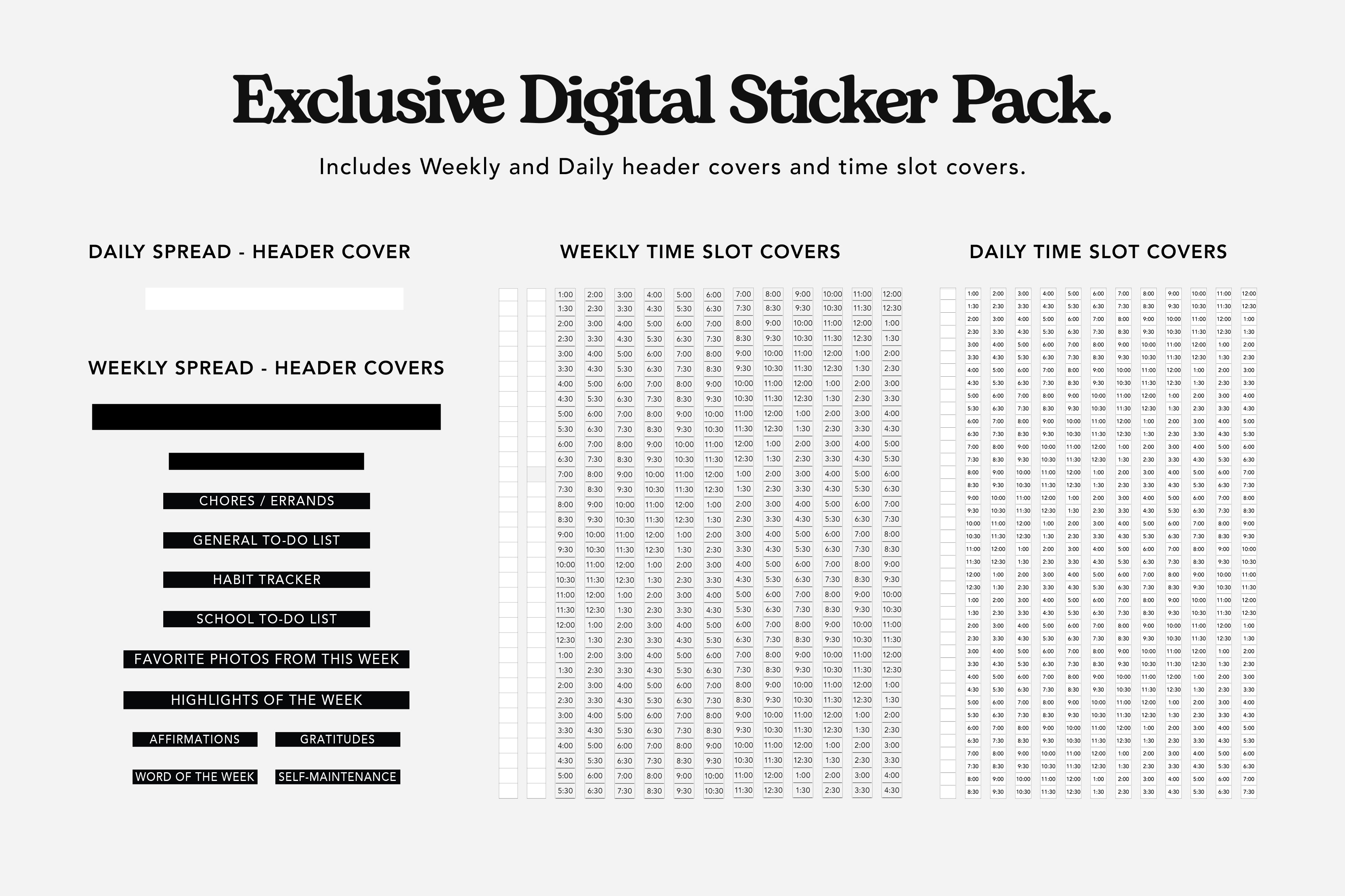 Digital Planner - Undated Weekly & Daily - Rainbow Prisma Bundle 11 Digital Planner - Undated Weekly & Daily - Rainbow Prisma Bundle
