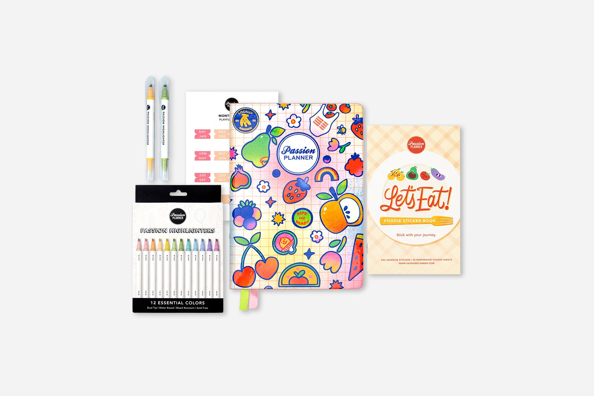 Fruit for Thought 2025-2026 Weekly Mid-Year Planner Bundle 1 Fruit for Thought 2025-2026 Weekly Mid-Year Planner Bundle