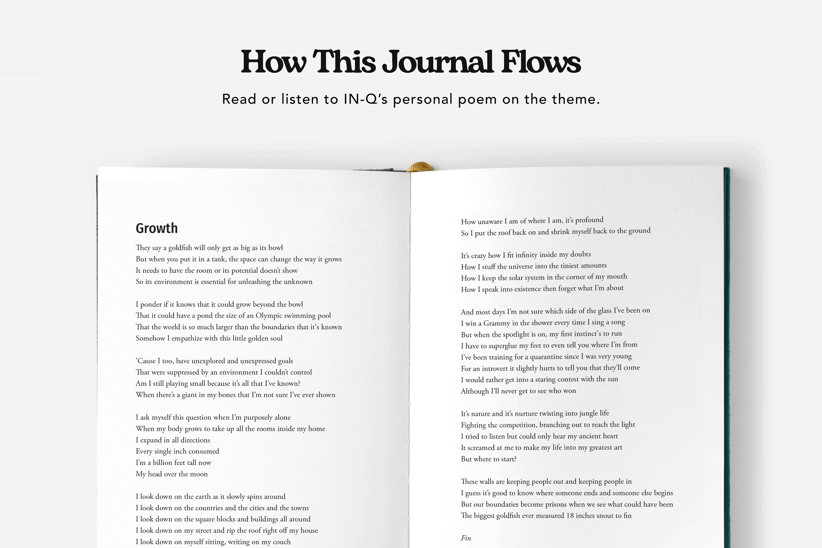 The Never Ending Now Poetry Journal - Mocha Brown 4 The Never Ending Now Poetry Journal - Mocha Brown