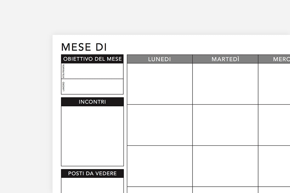 Weekly Undated Italian