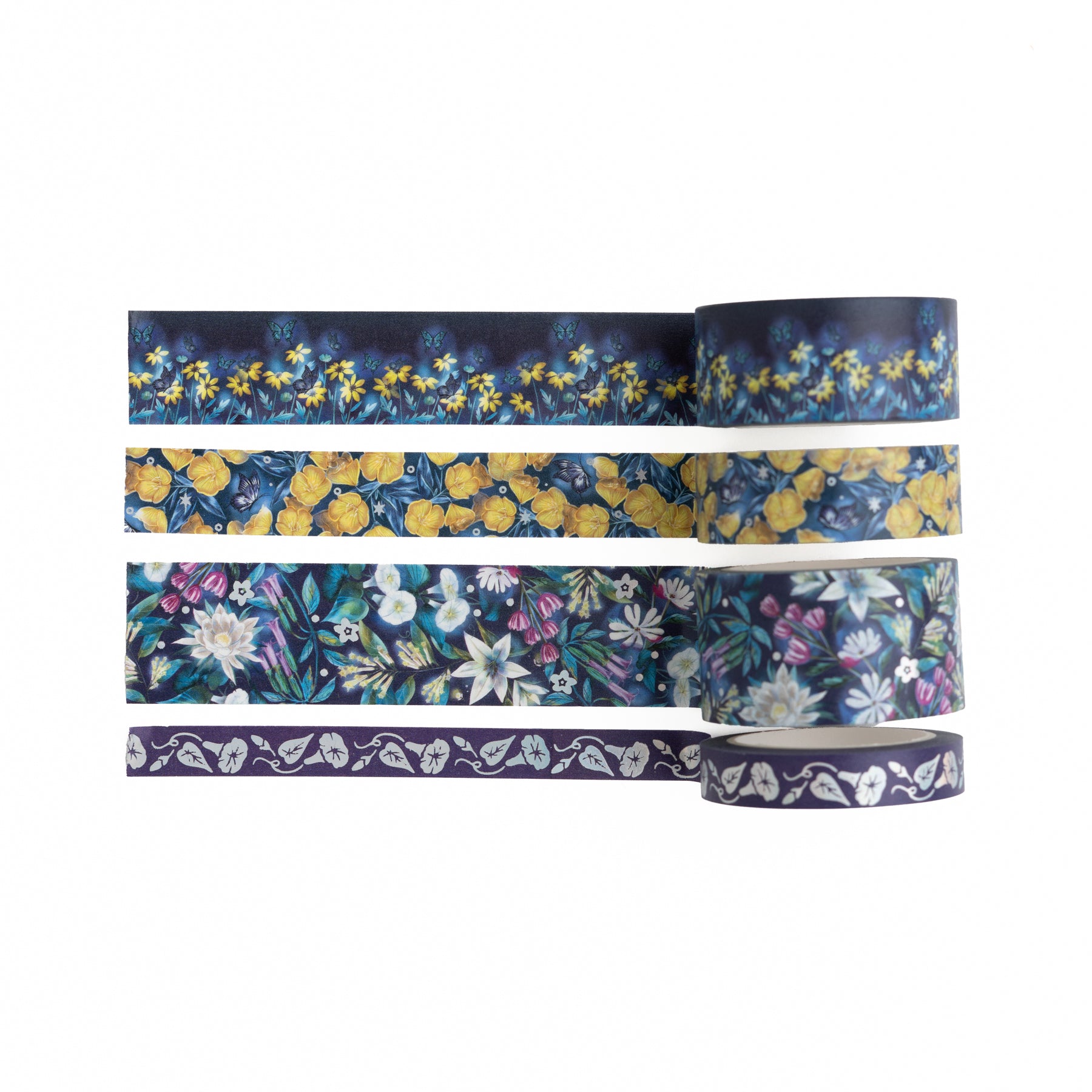 Midnight Floral Washi Tape
