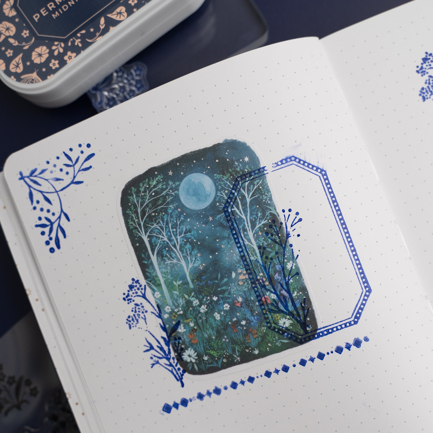 Night Blooms Stamp Set 4 Night Blooms Stamp Set