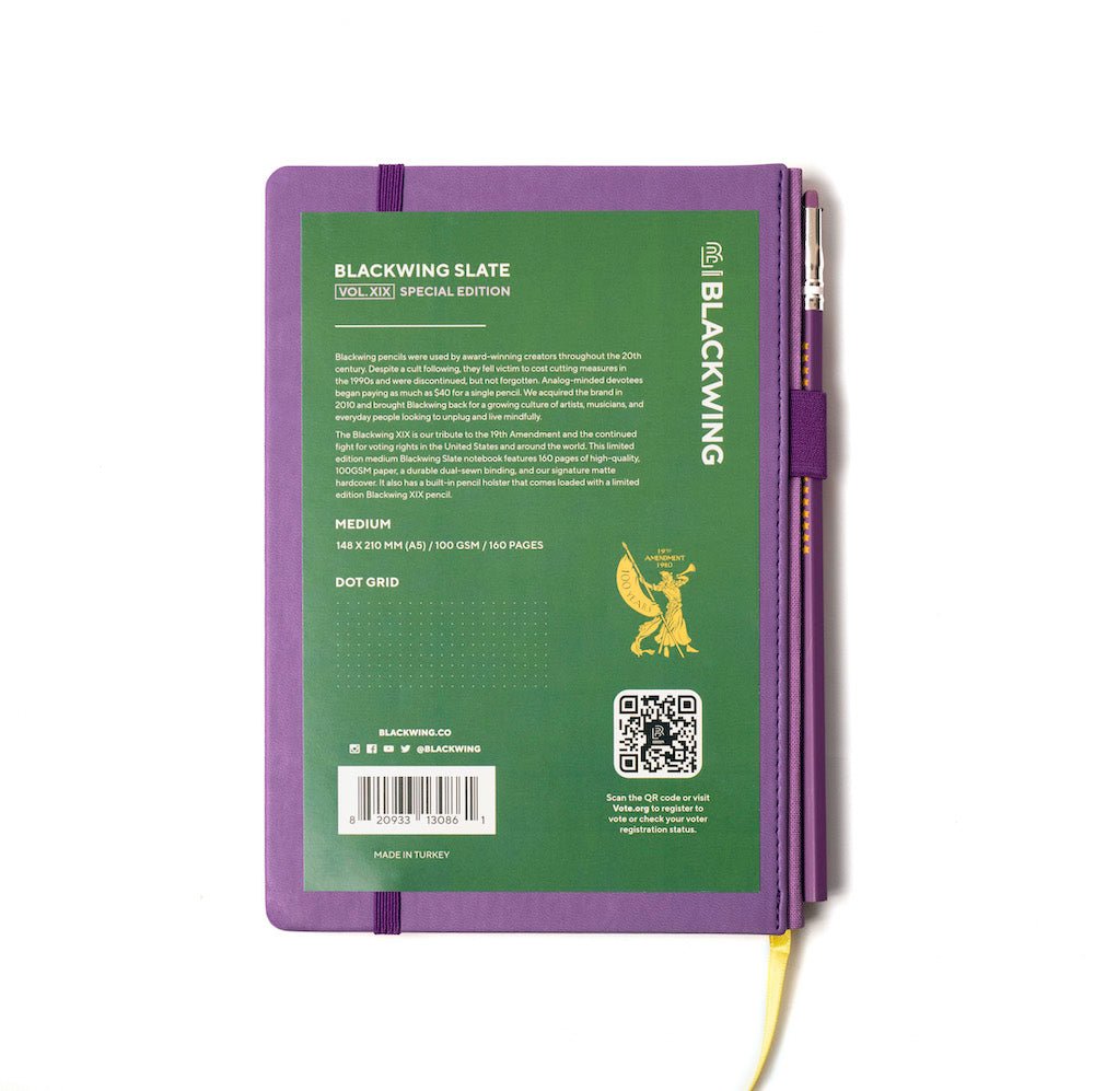 Blackwing XIX Medium Slate Notebook 4 Blackwing XIX Medium Slate Notebook