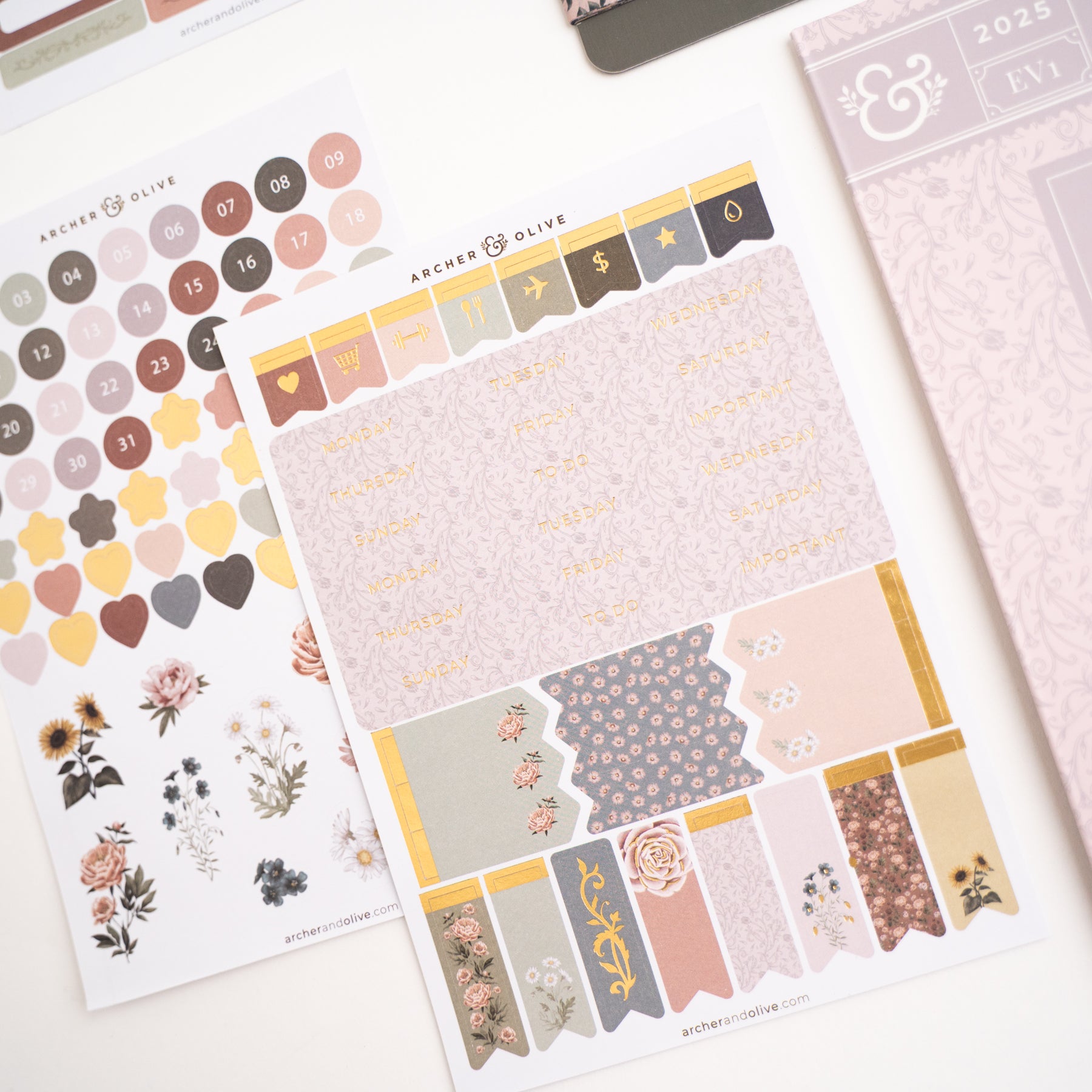 Antique Floral Everyday Theme Kit 2 Antique Floral Everyday Theme Kit