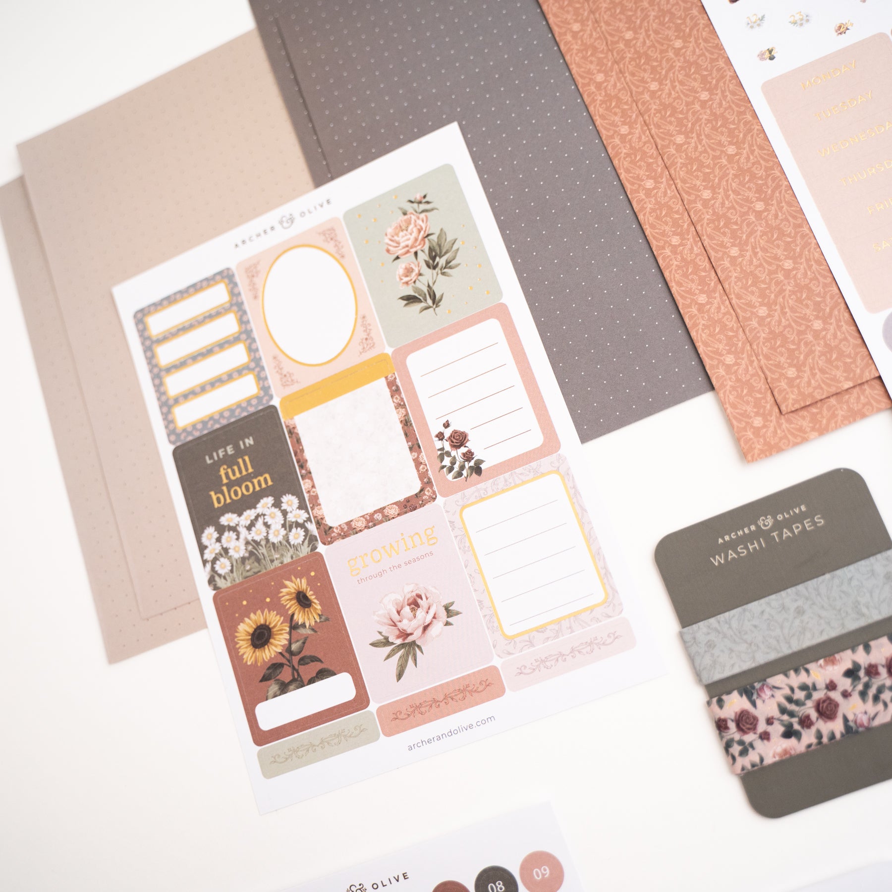 Antique Floral Everyday Theme Kit 3 Antique Floral Everyday Theme Kit