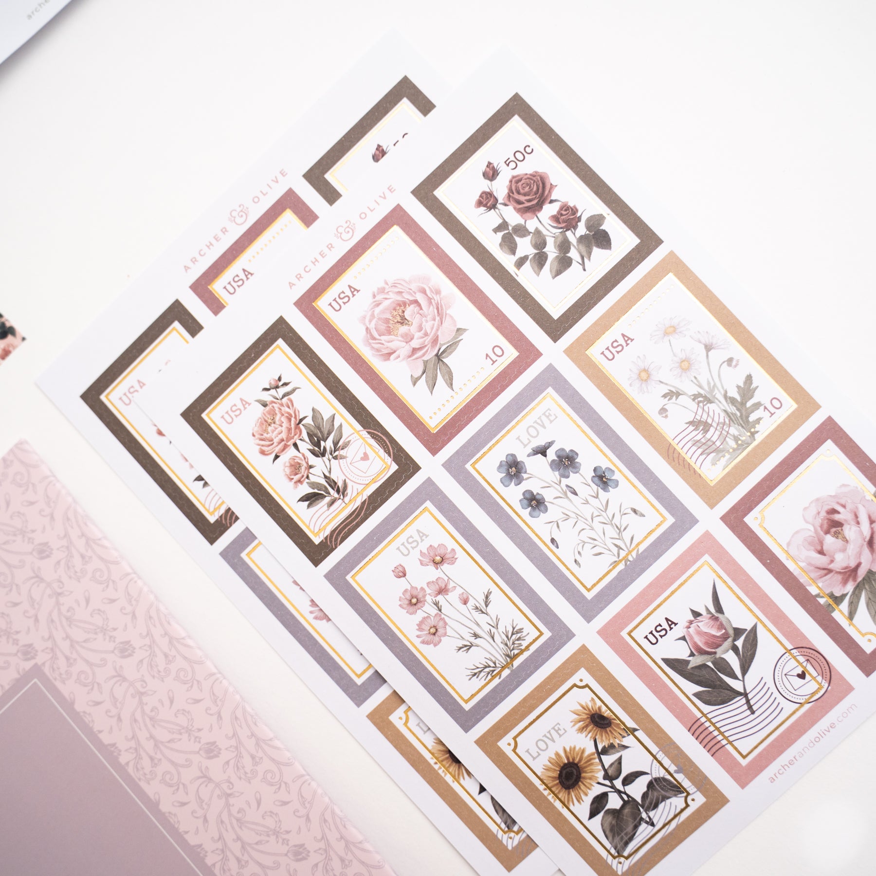 Antique Floral Everyday Theme Kit 6 Antique Floral Everyday Theme Kit
