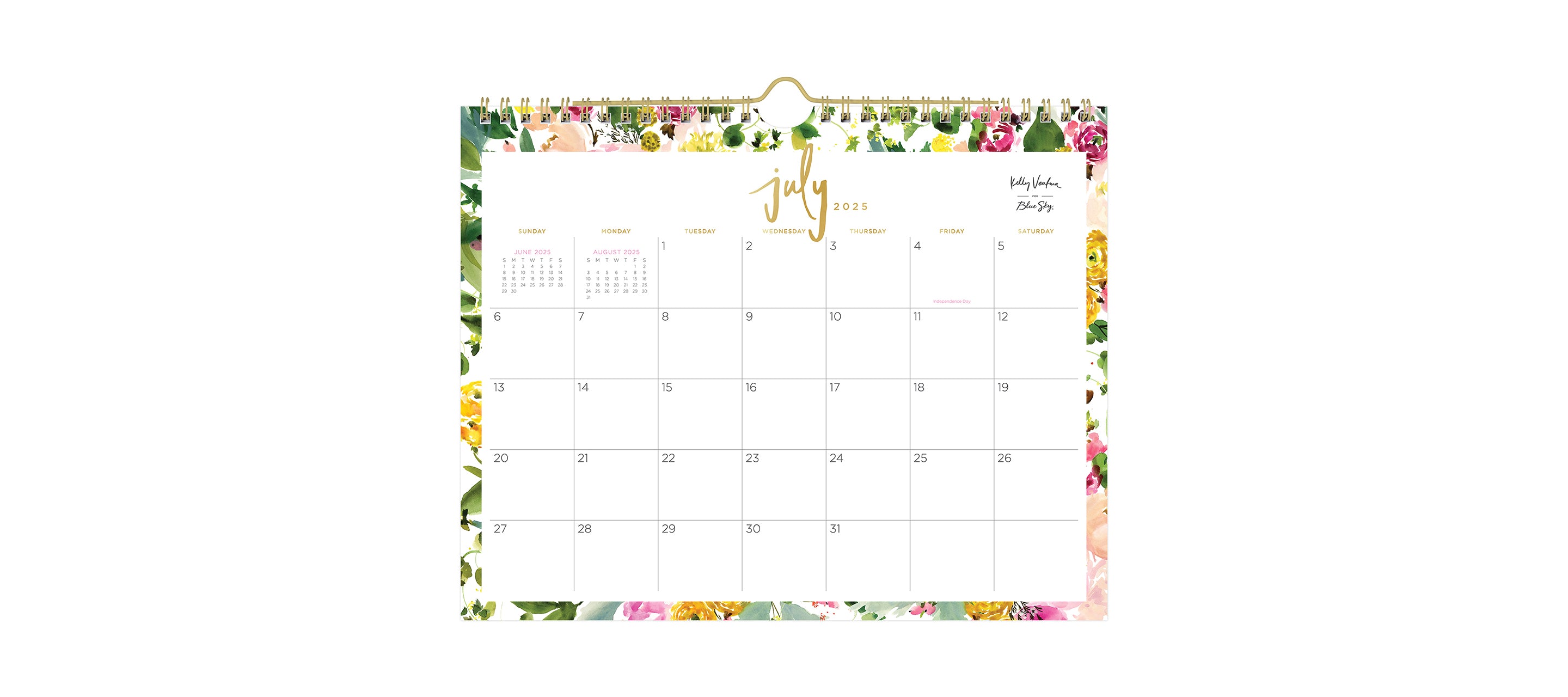 Summertime Brights 2025-2026 Wall Calendar 11x8.75 Kelly Ventura for Blue Sky 3 Summertime Brights 2025-2026 Wall Calendar 11x8.75 Kelly Ventura for Blue Sky