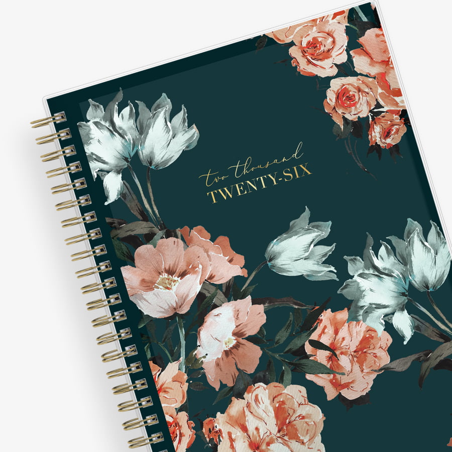 Dania Dark 2026 Weekly Monthly 5.875x8.625 Life - Note it® Planning Calendar + Notes