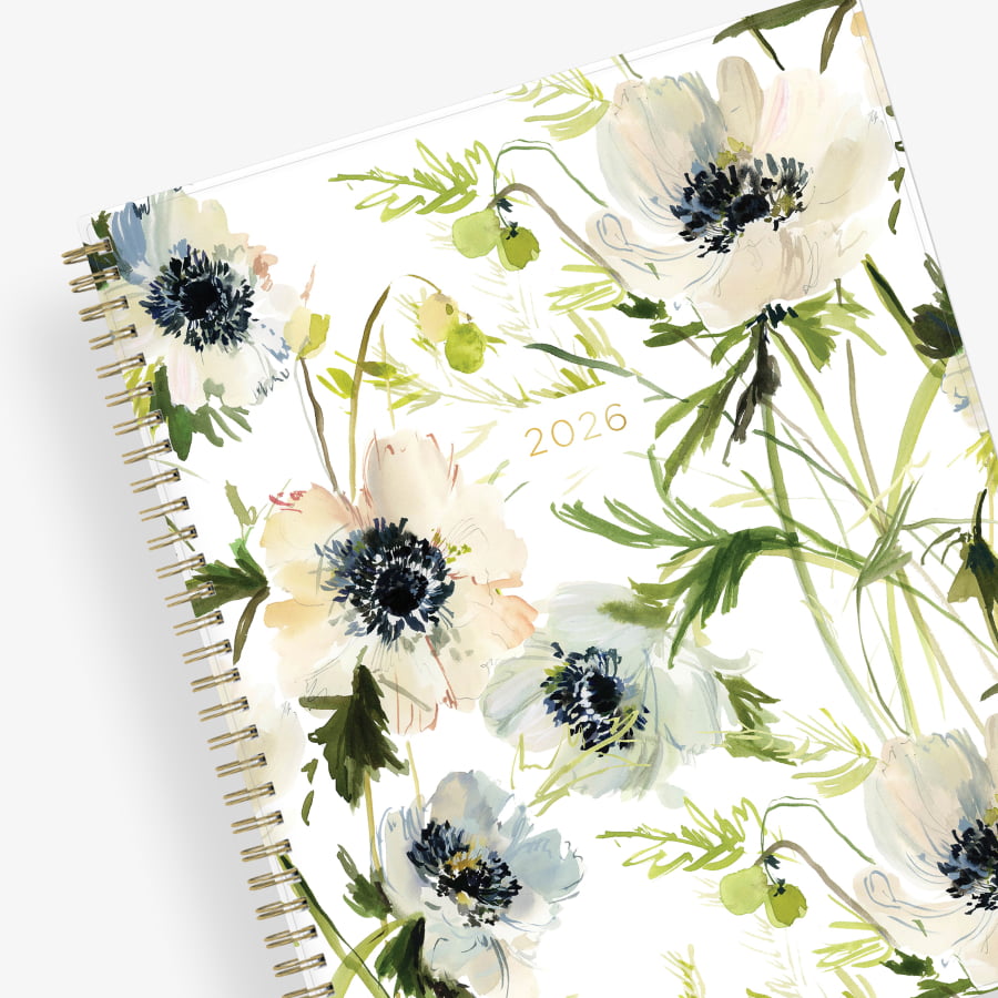 Anemones 2026 Weekly Monthly 8.5x11 Kelly Ventura for Blue Sky Planning Calendar