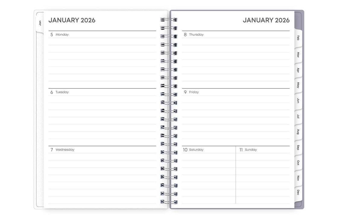 Rue Du Flore 2026 Weekly Monthly 5x8 Planning Calendar 2 Rue Du Flore 2026 Weekly Monthly 5x8 Planning Calendar