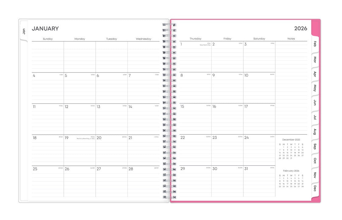 BCA Orchid 2026 Weekly Monthly 8.5x11 Planning Calendar 4 BCA Orchid 2026 Weekly Monthly 8.5x11 Planning Calendar