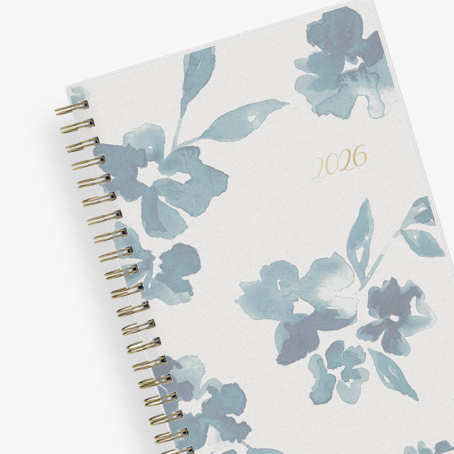 Bakah Blue 2026 Weekly Monthly 5x8 Planning Calendar