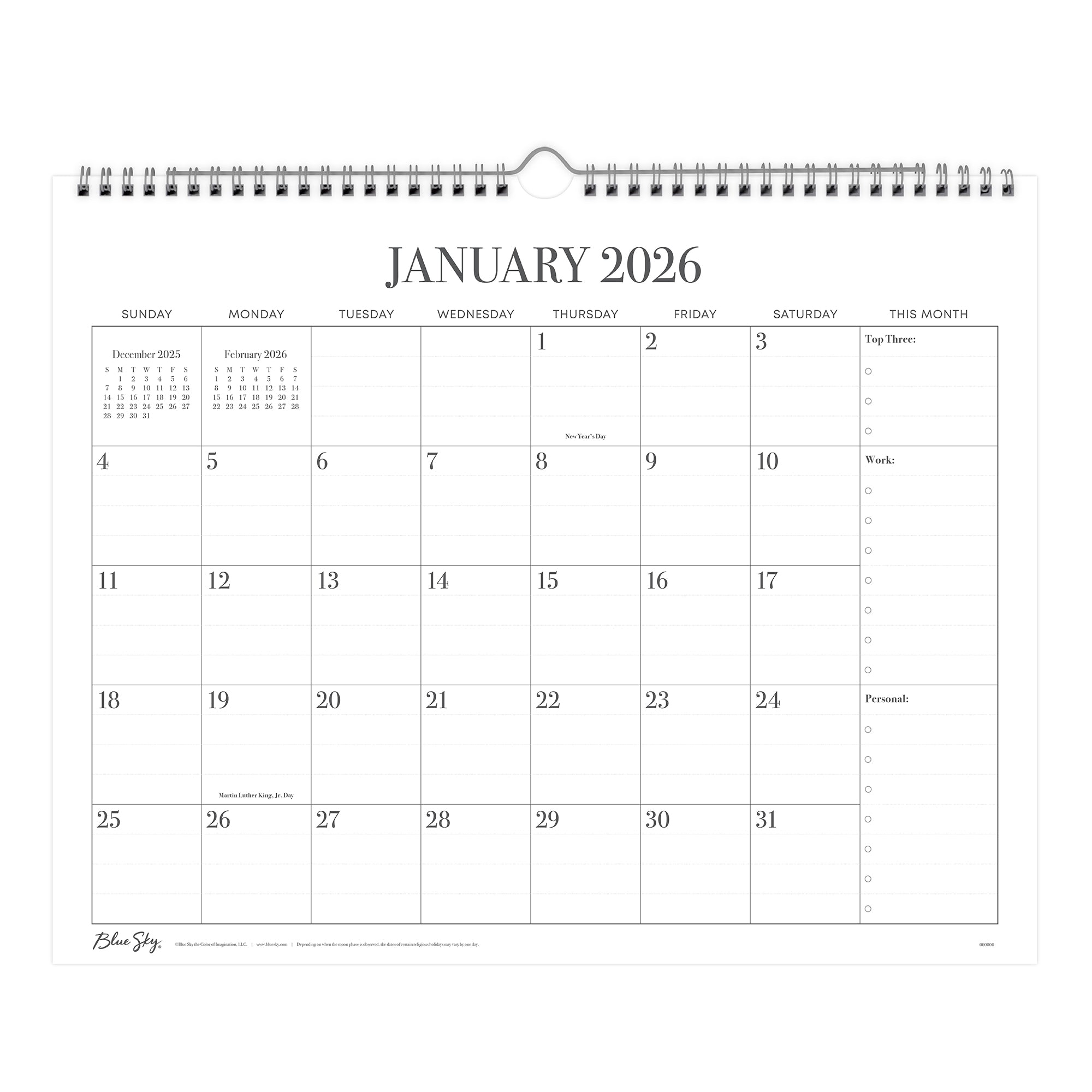 Plan It All 2026 Wall Calendar 15x12 3 Plan It All 2026 Wall Calendar 15x12