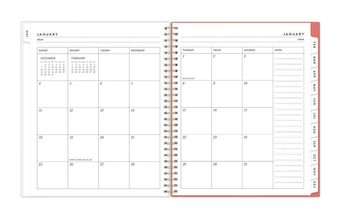 Pomegranate Blush 2026 Weekly Monthly 8x10 Planning Calendar 3 Pomegranate Blush 2026 Weekly Monthly 8x10 Planning Calendar