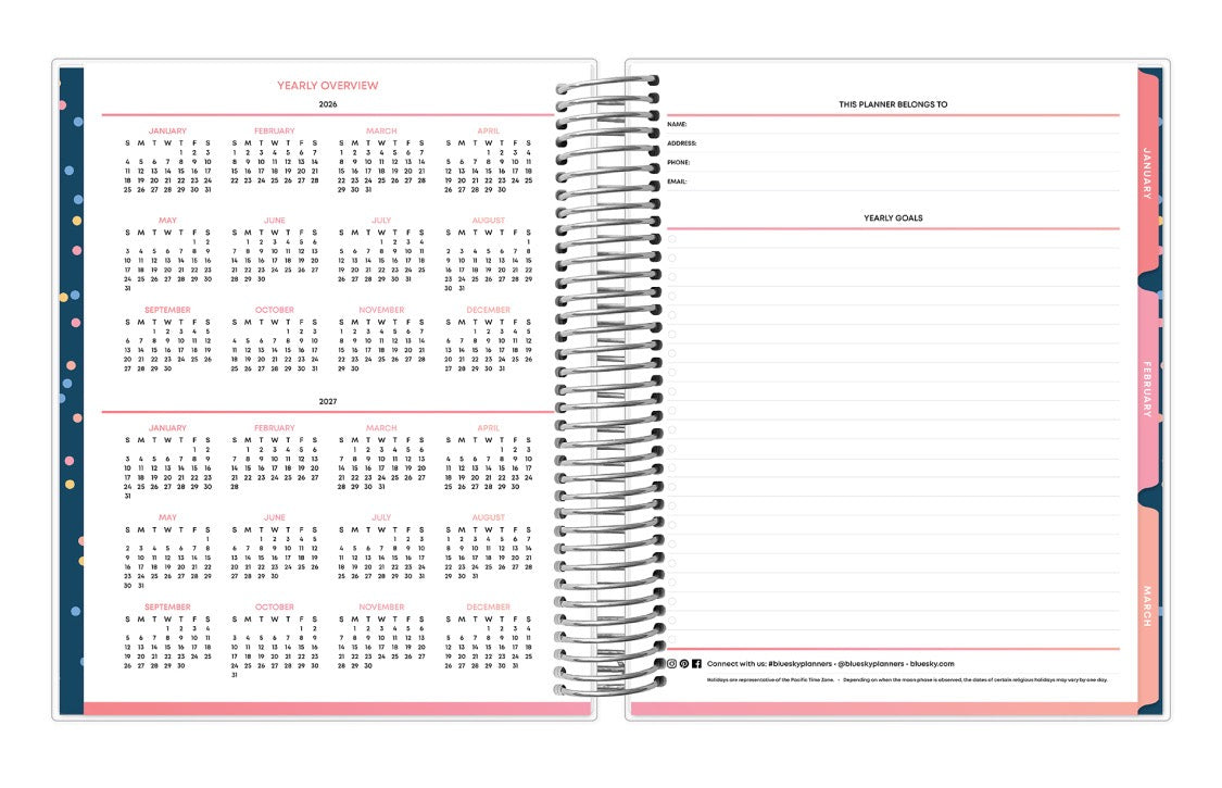 Solid Blue 2026 Weekly Monthly 7x9 LiveWell™ Planning Calendar 7 Solid Blue 2026 Weekly Monthly 7x9 LiveWell™ Planning Calendar