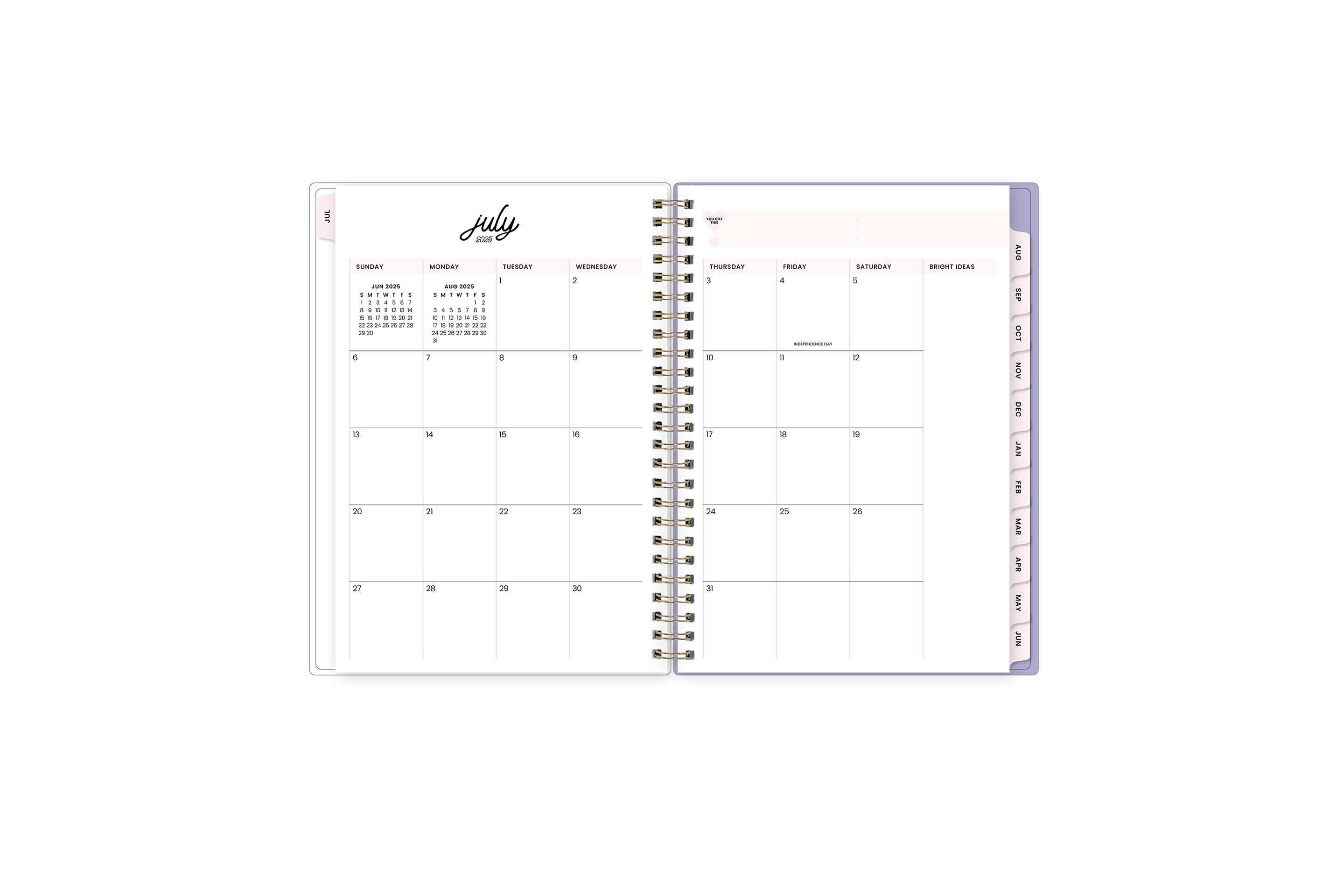 Lilac Haze 2025-2026 Weekly Notes 5.875x8.625 Planning Calendar - Color Me Courtney for Blue Sky 4 Lilac Haze 2025-2026 Weekly Notes 5.875x8.625 Planning Calendar - Color Me Courtney for Blue Sky