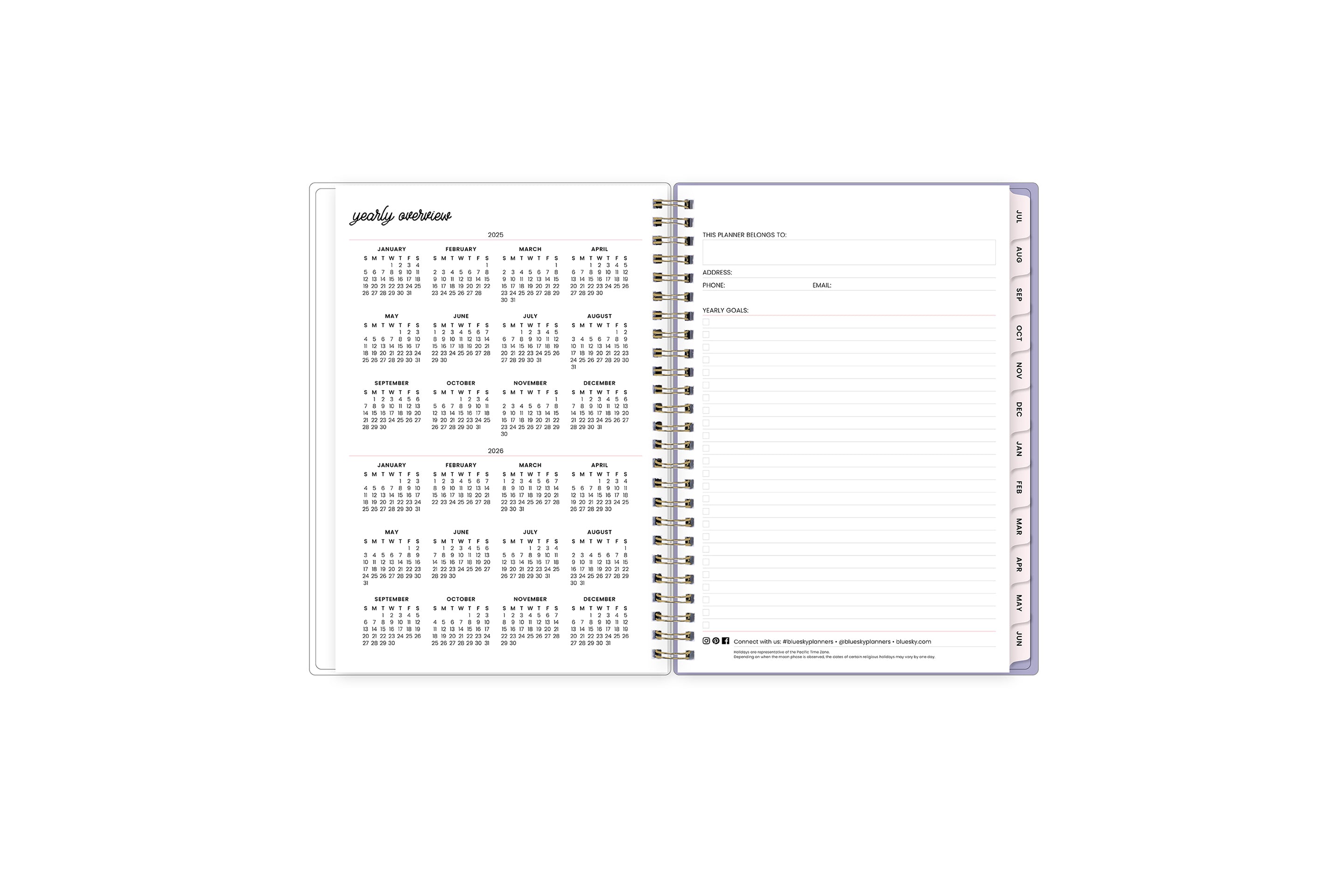 Lilac Haze 2025-2026 Weekly Notes 5.875x8.625 Planning Calendar - Color Me Courtney for Blue Sky 6 Lilac Haze 2025-2026 Weekly Notes 5.875x8.625 Planning Calendar - Color Me Courtney for Blue Sky