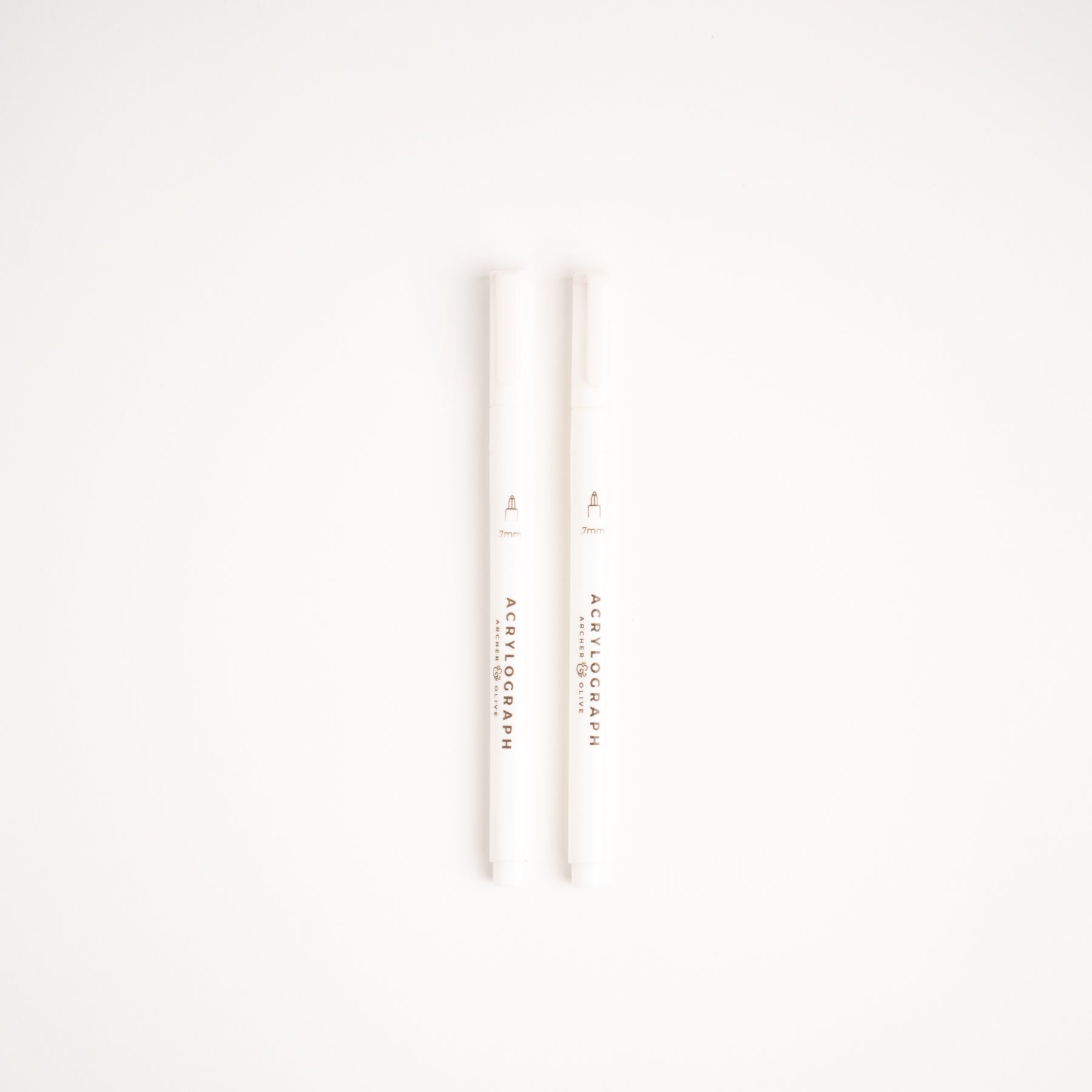 Acrylograph Pen Set of 2: 0.7mm Tip