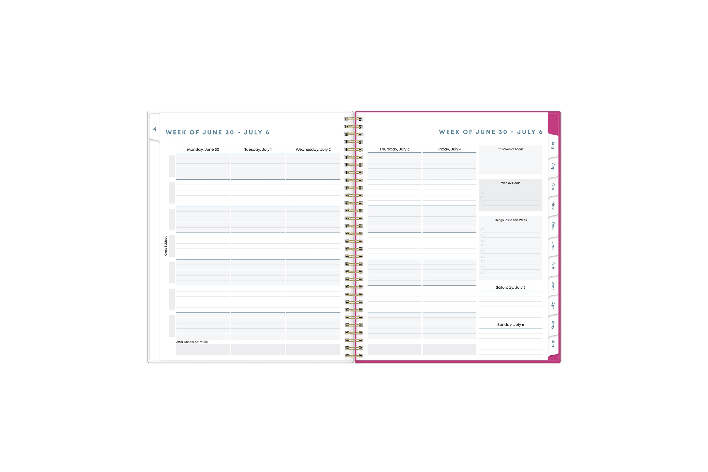 Star Confetti 2025-2026 Weekly 8.5x11 Student Planning Calendar 3 Star Confetti 2025-2026 Weekly 8.5x11 Student Planning Calendar